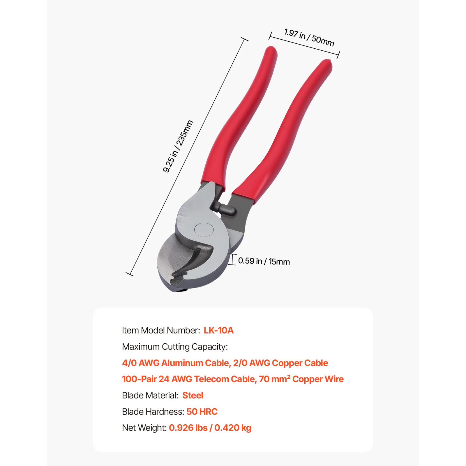 Mecale YAS-B0DXEI Cable-Cutters - View #3