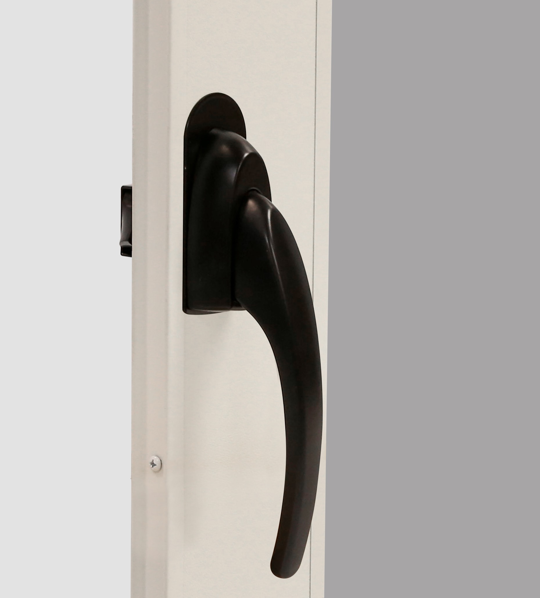 LARSON Black Lockable Storm Door Replacement Handleset in the Screen Door &  Storm Door Handles department at