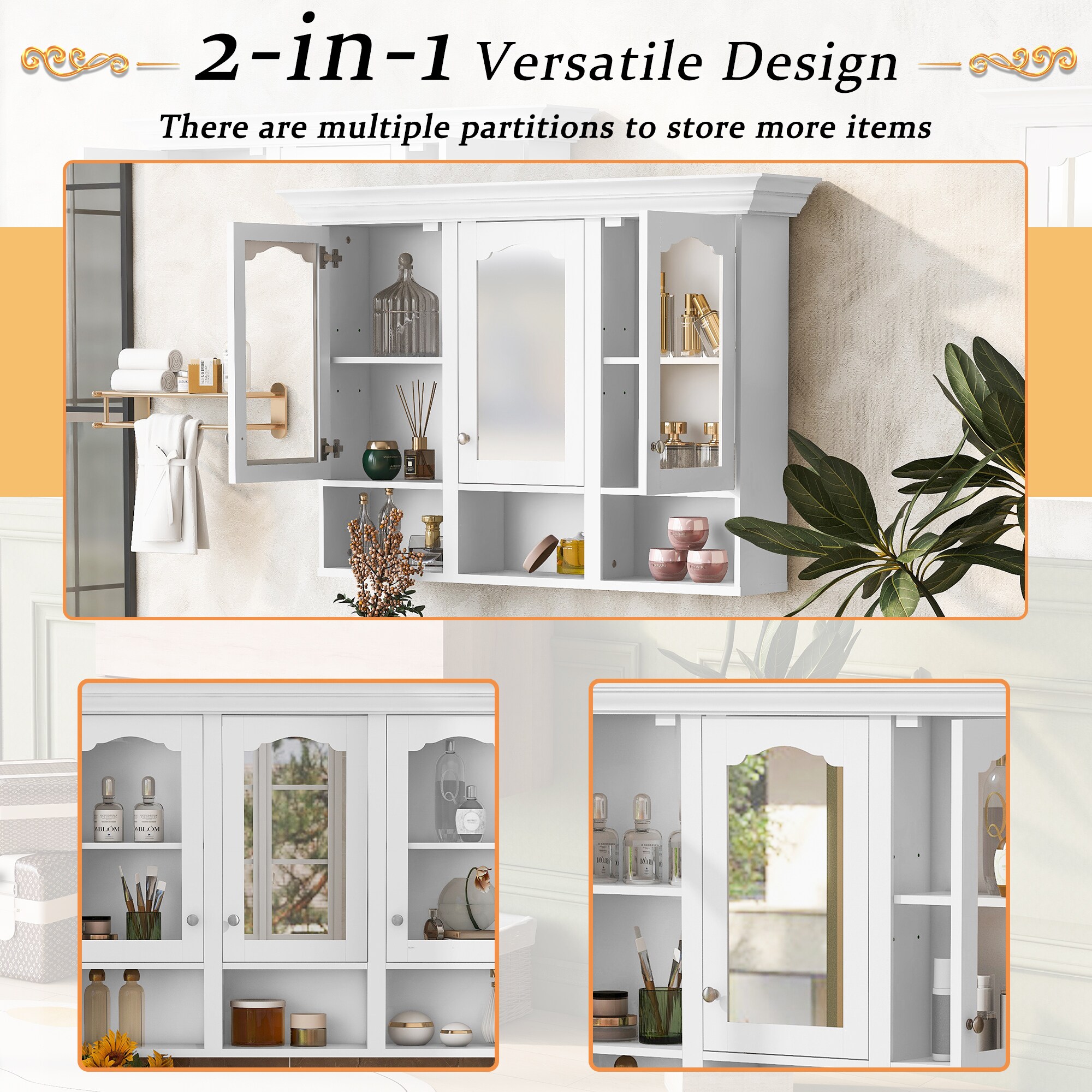 Forclover CM-N710P264268K Bathroom-Medicine-Cabinets - View #4