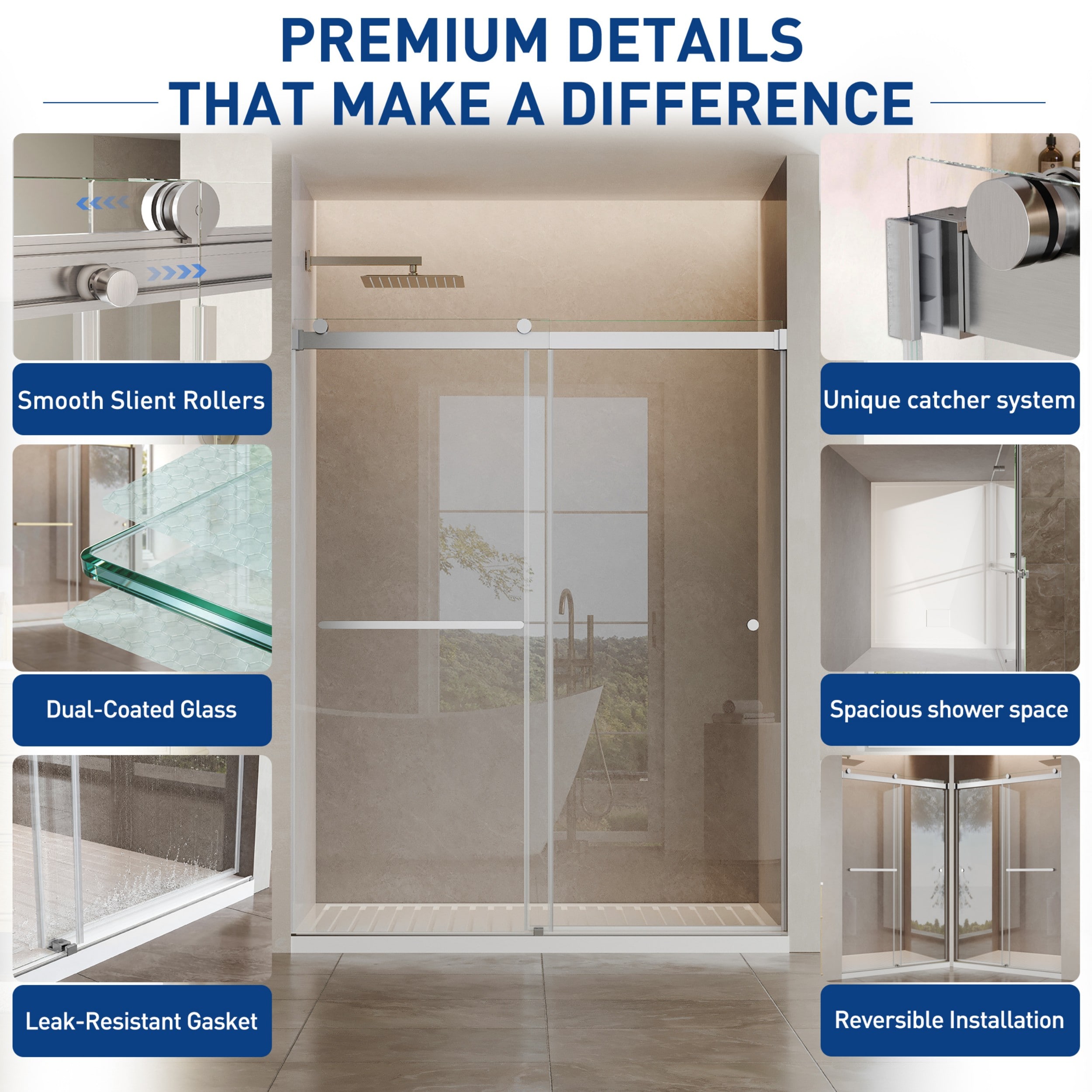 LIVIZA LSH-YM3830 Shower-Doors - View #4