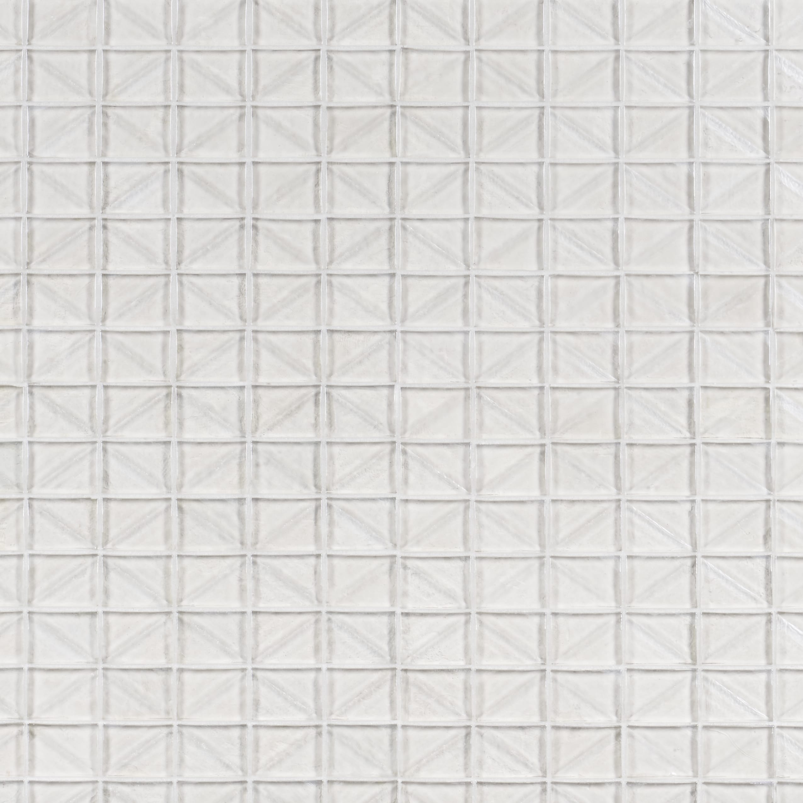 Artmore Tile EXT3RD107477 Osiris Infinity White 12-in x 12-in Polished Glass Mosaic Wall Tile ( 0.91-sq ft Piece