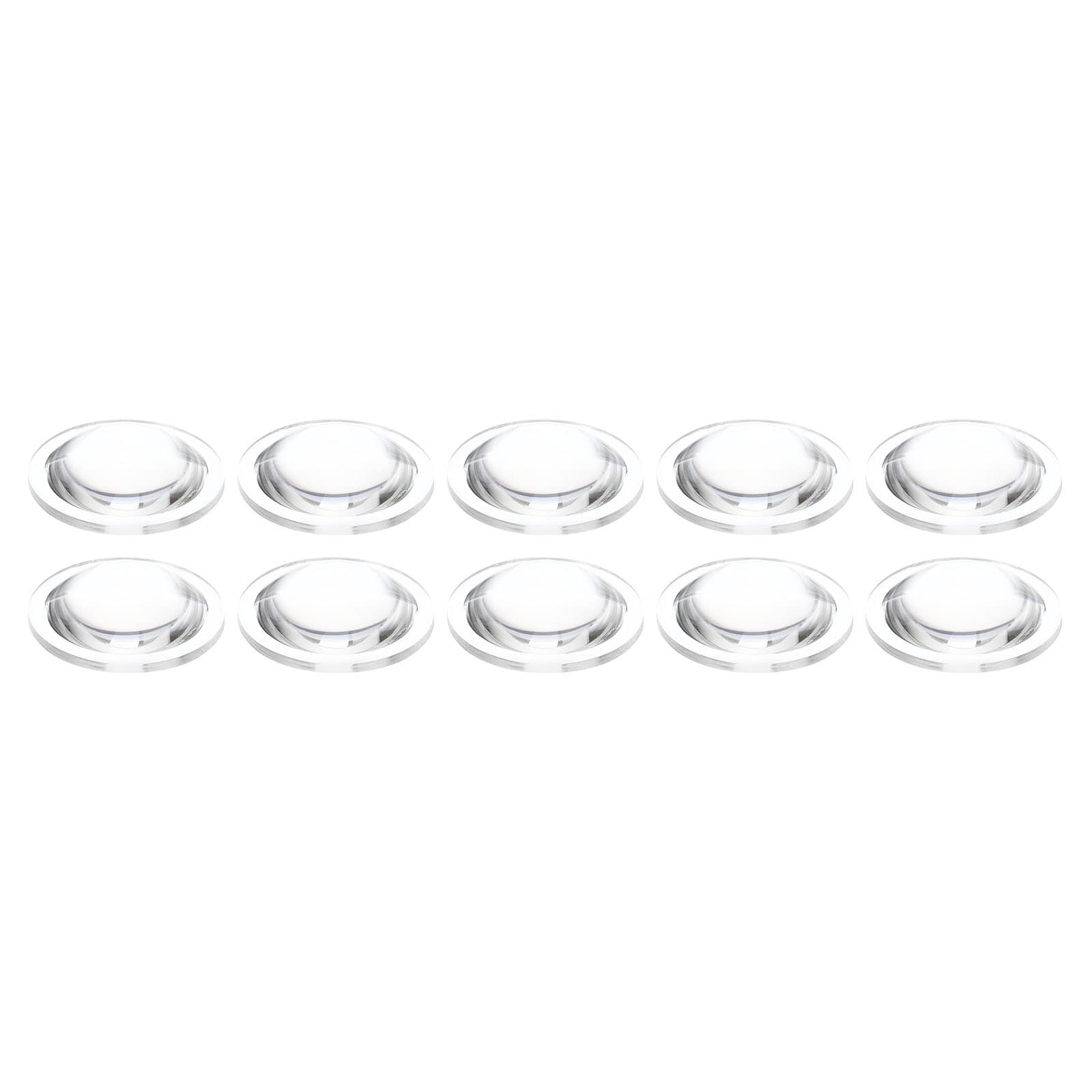 PATIKIL Diameter 32mm Height 8mm Flat Convex Lens 10pcs Acrylic LED Optical Convex Condenser Lens for LED Flashlight Bike Head Lamp Transparent #S26052200UX7248