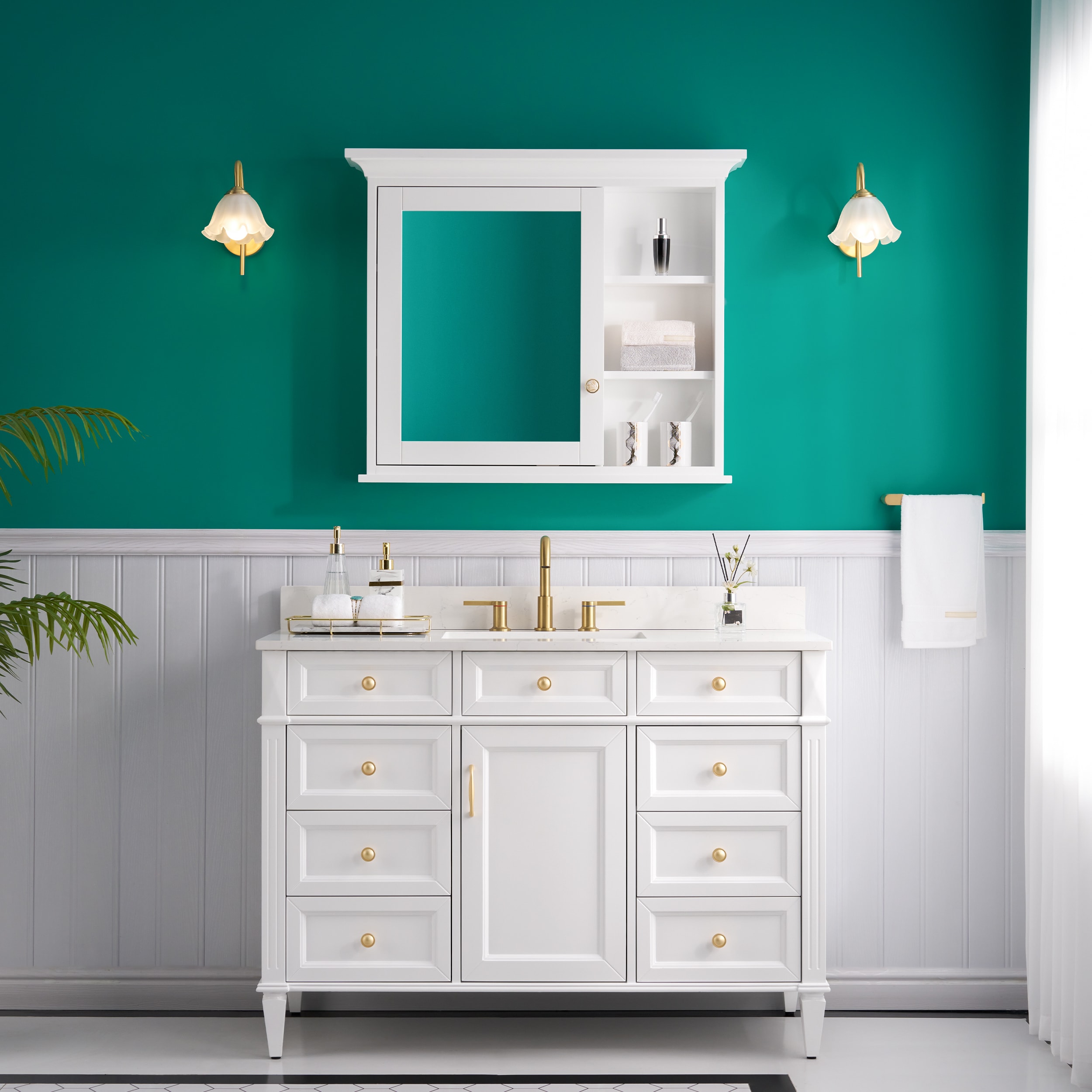 WELLFOR E3630MC-WT Bathroom-Medicine-Cabinets - View #14