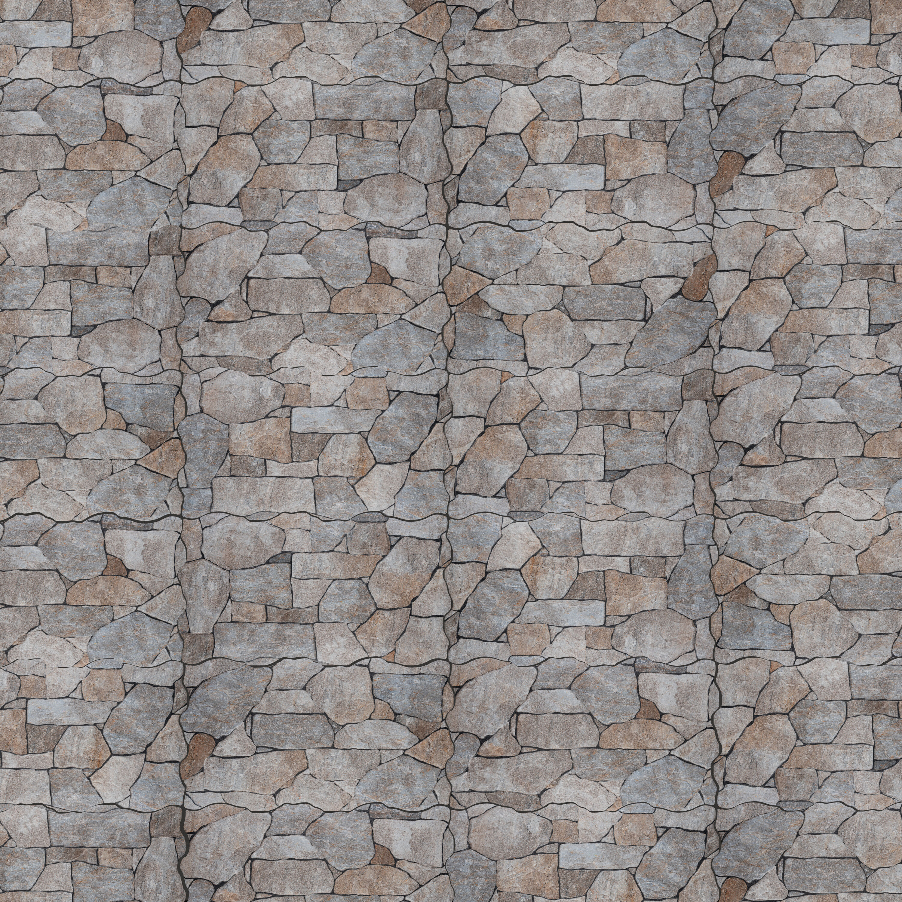 Affinity Tile WCR10ANGS Andorra Gris 10-in x 17-in Matte Ceramic Stone Look Wall Tile (10.88-sq. ft/ Carton)