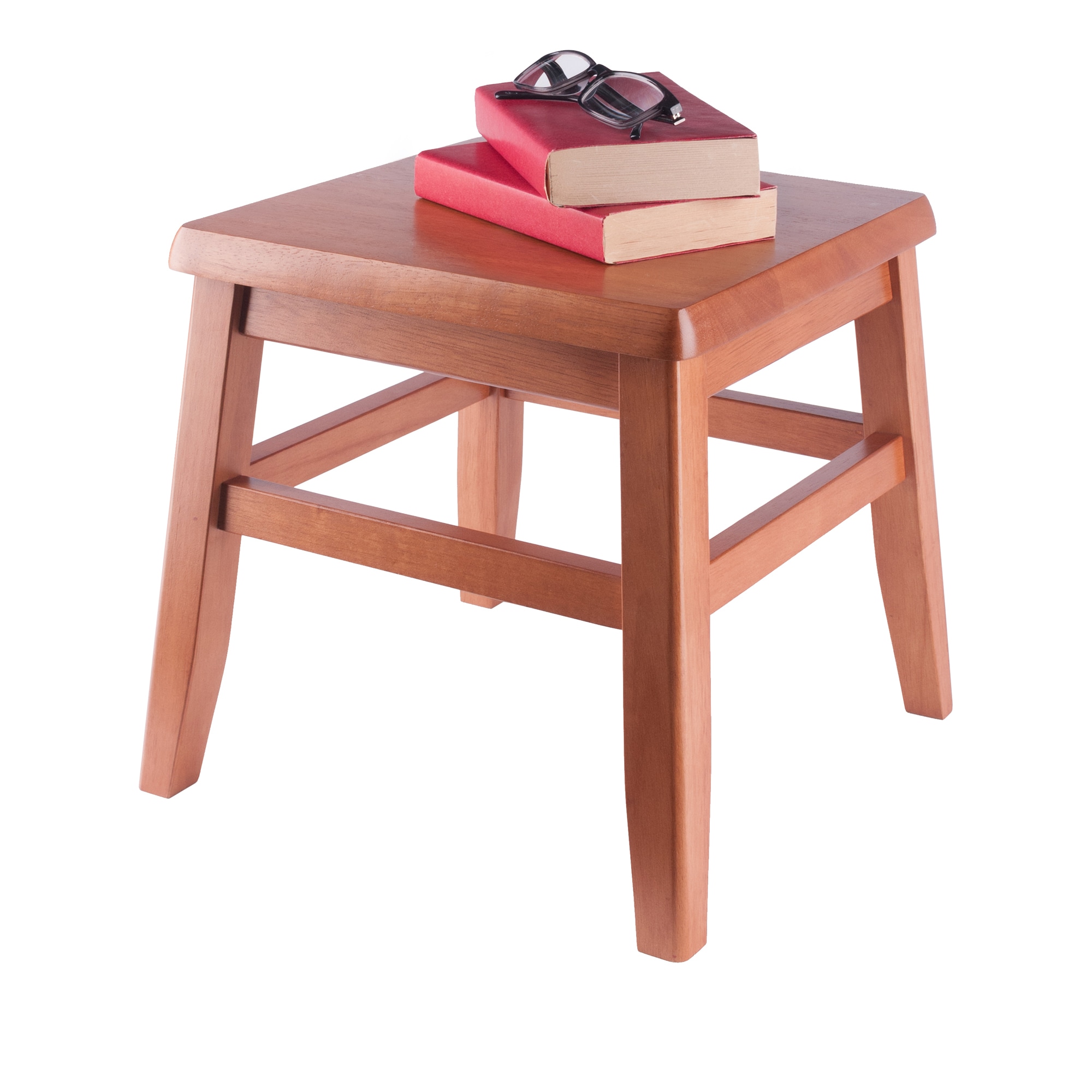 Rustic Gray Solid Wood 12" Conductor Stool Set