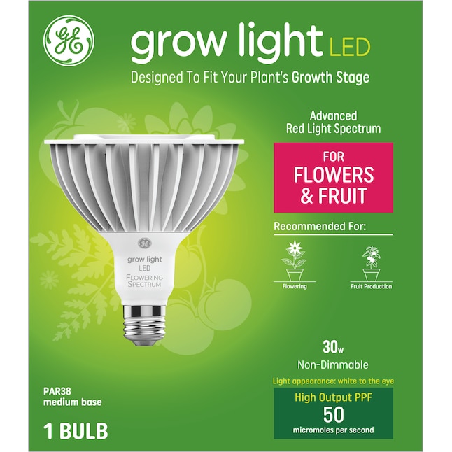 Hende selv lineal Gravere GE 32-Watt (250-Watt EQ) LED Grow Light Bulb in the Grow Light Bulbs  department at Lowes.com