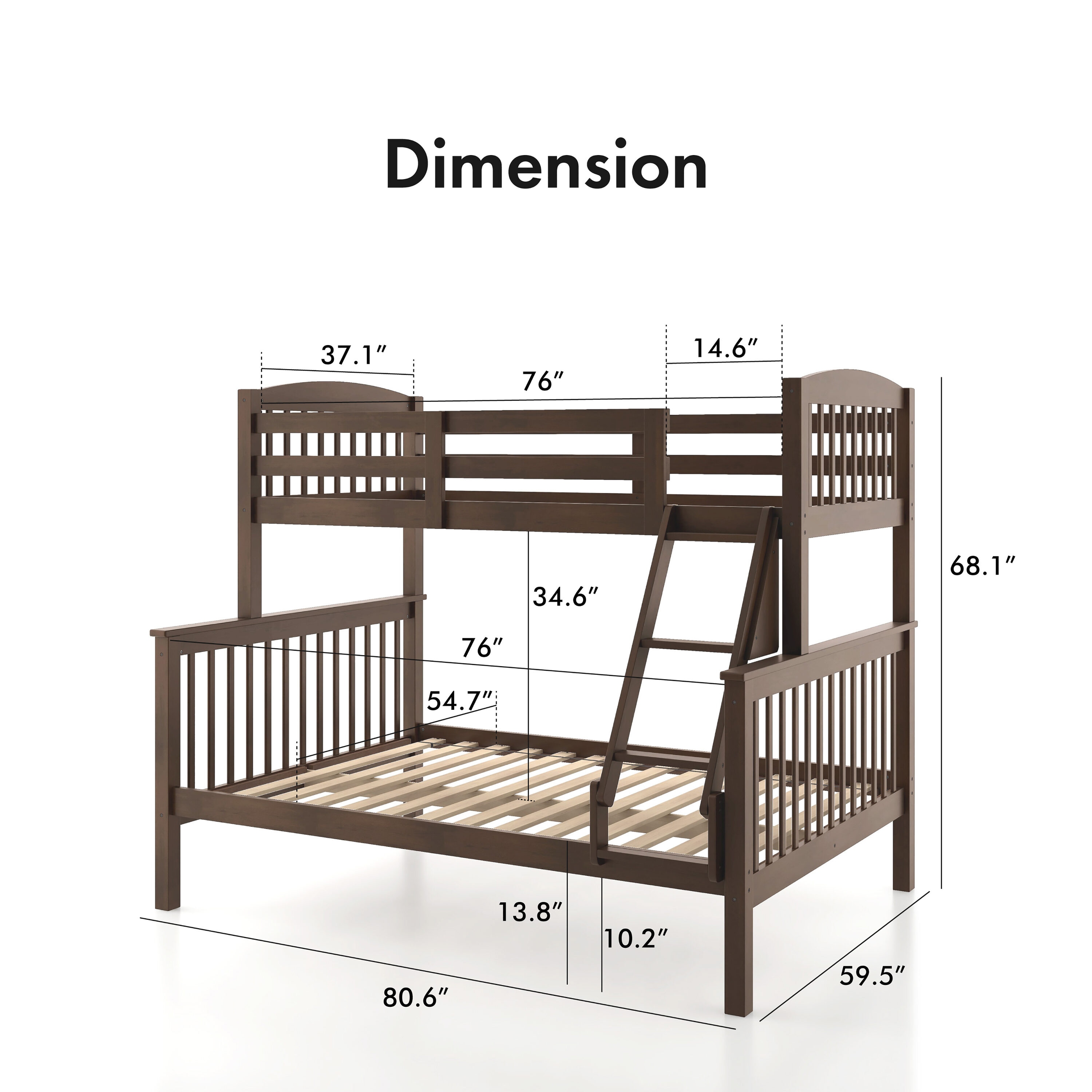 Furniture of America 005L-BK001ML Bunk-Beds - View #3