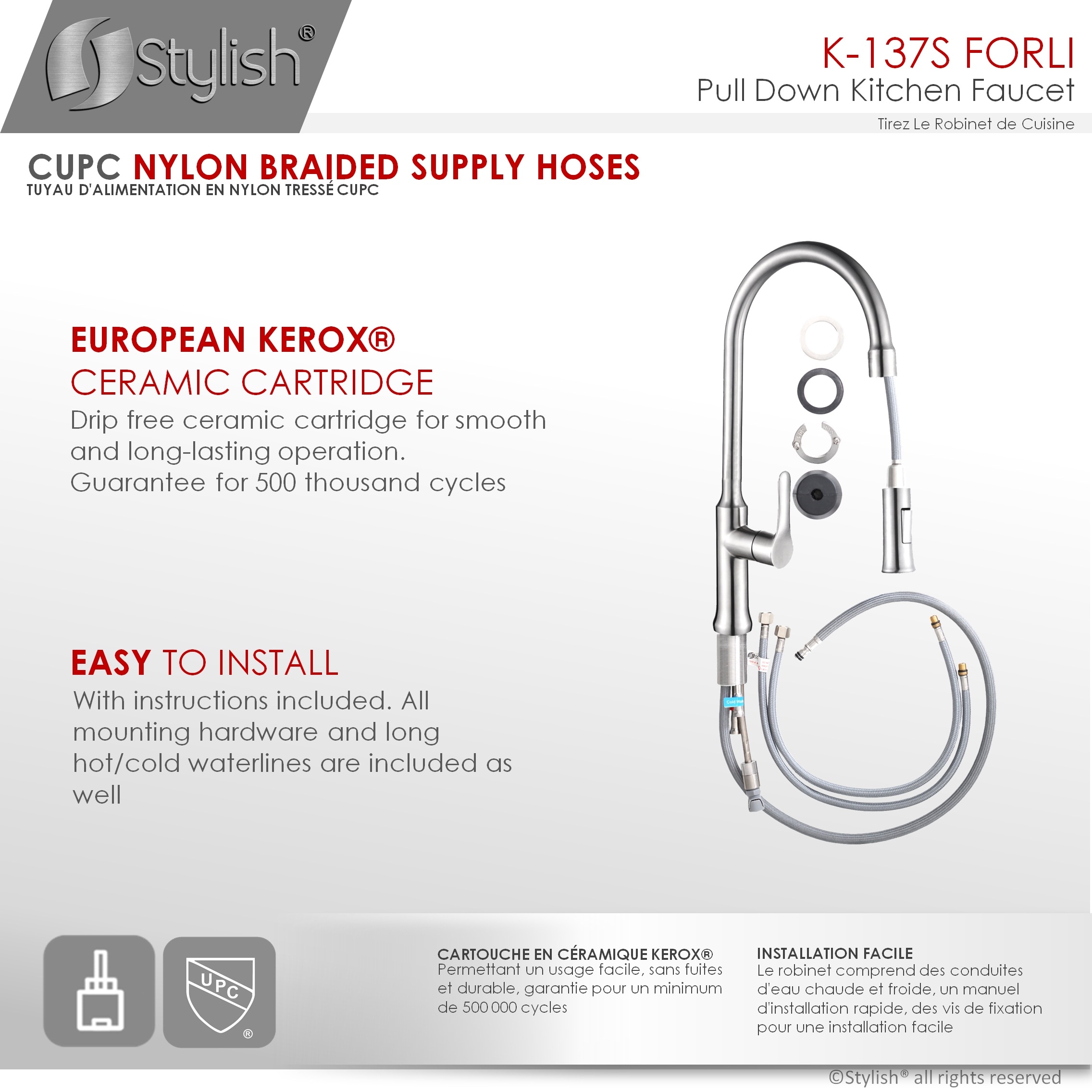 Stylish K-137S Kitchen-Faucets - View #4