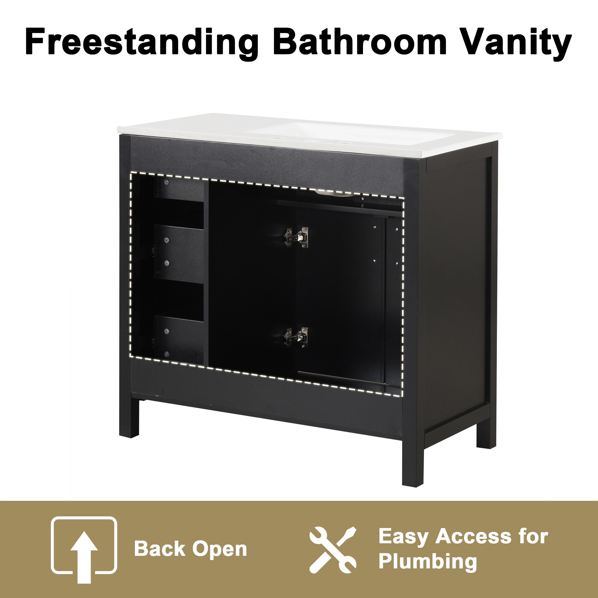 Dimakai DI-BY3605B3P Bath-Vanity-Combo - View #6