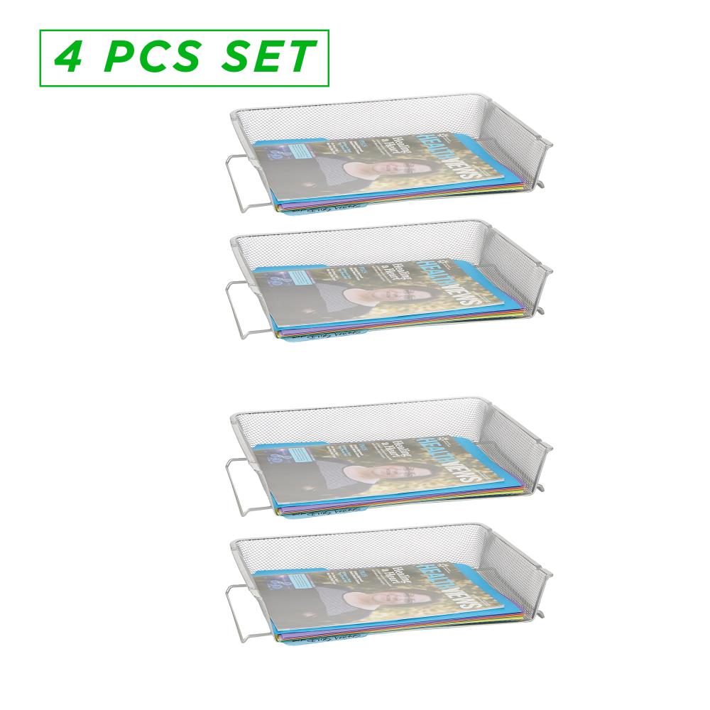 Mind Reader RSTACK4-SIL Desktop-Organizers - View #2