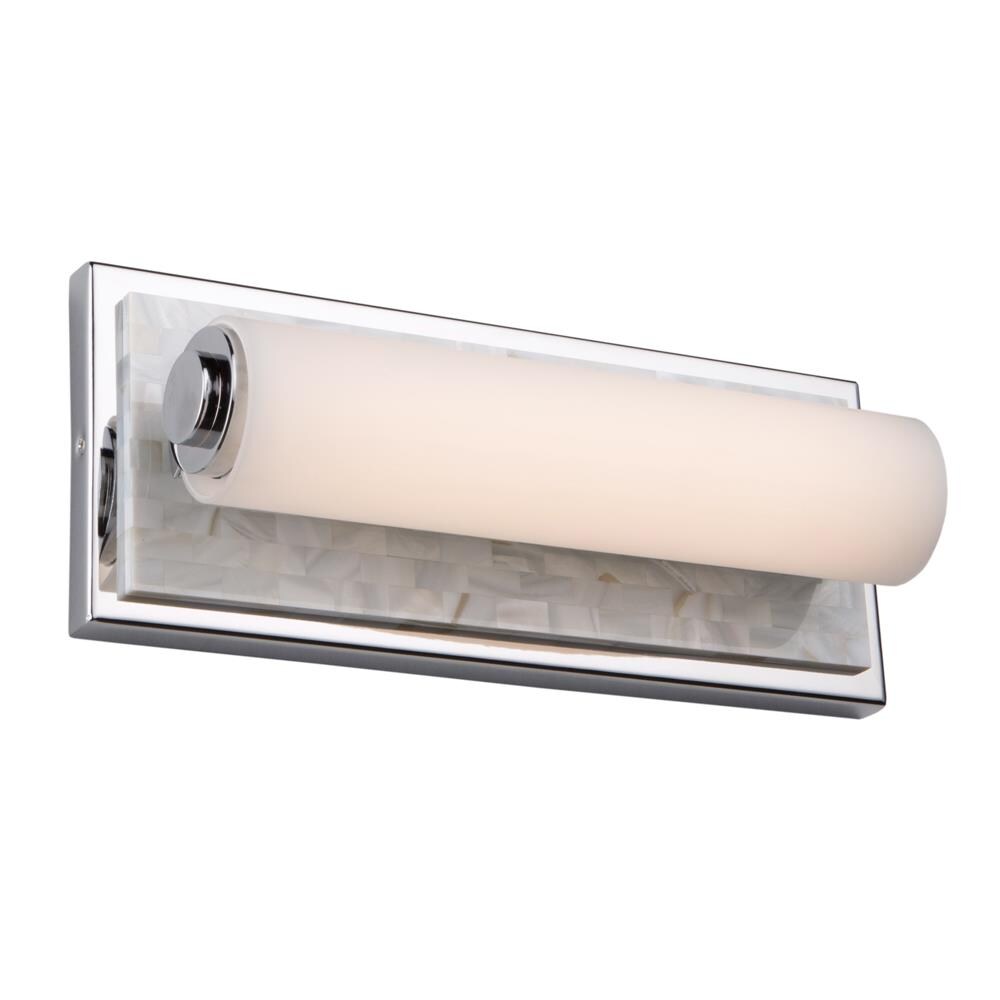ARTCRAFT AC7280CH Stowe 4-in W 1-Light Chrome and Shell Modern/Contemporary Wall Sconce