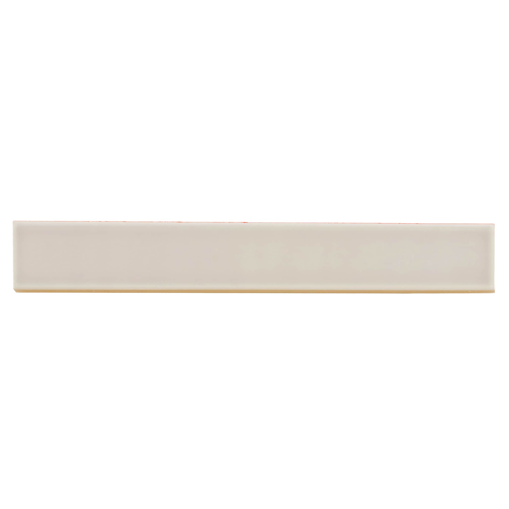 Apollo Tile Sample - Horizonte Soft Dove Gray 2-in x 8-in Glossy Ceramic Stone look Wall Tile