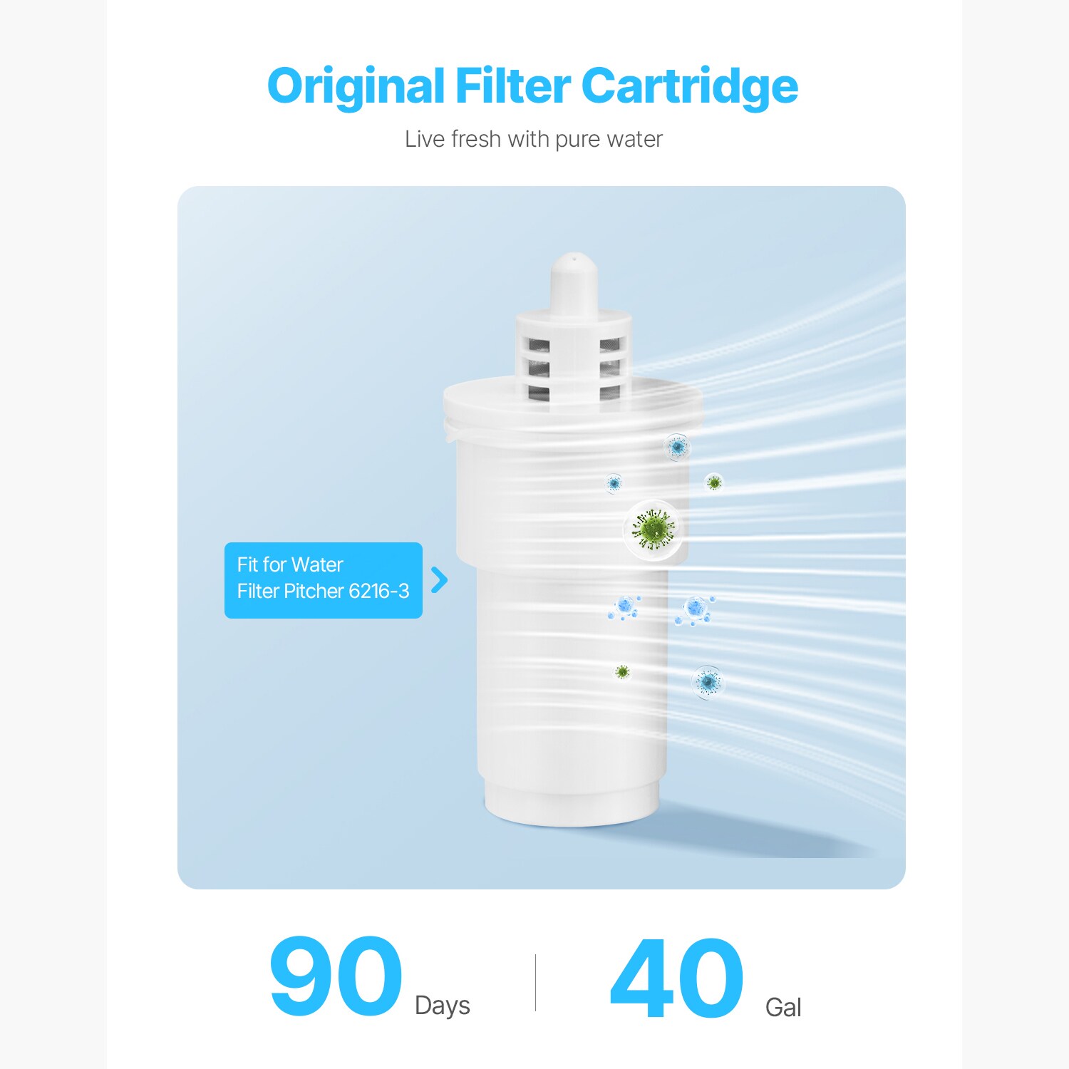 VEVOR SCLSGLXYZXLX07504V0 Water-Filter-Pitchers - View #2