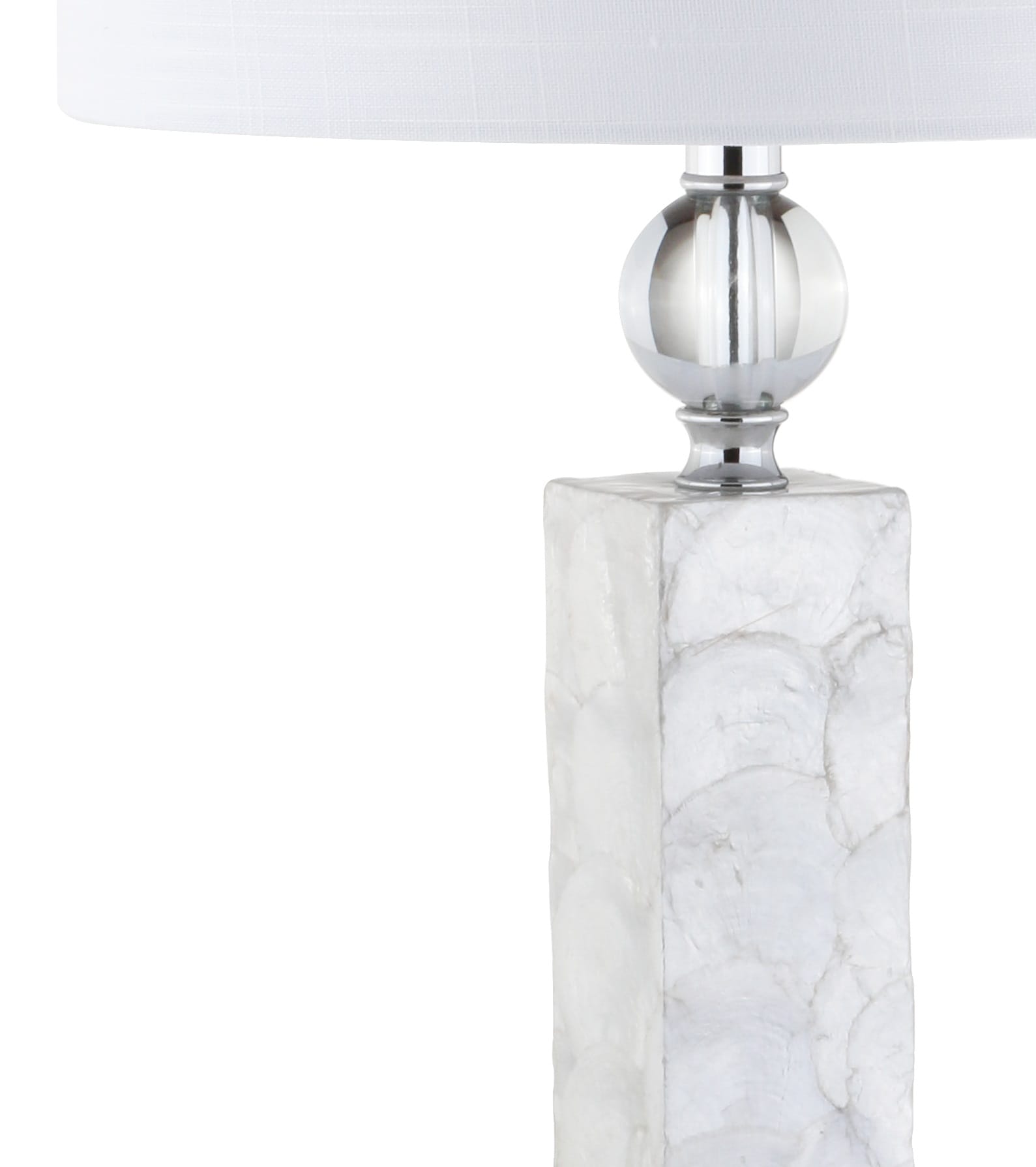 Bailey 32" White Mother of Pearl LED Table Lamp Set