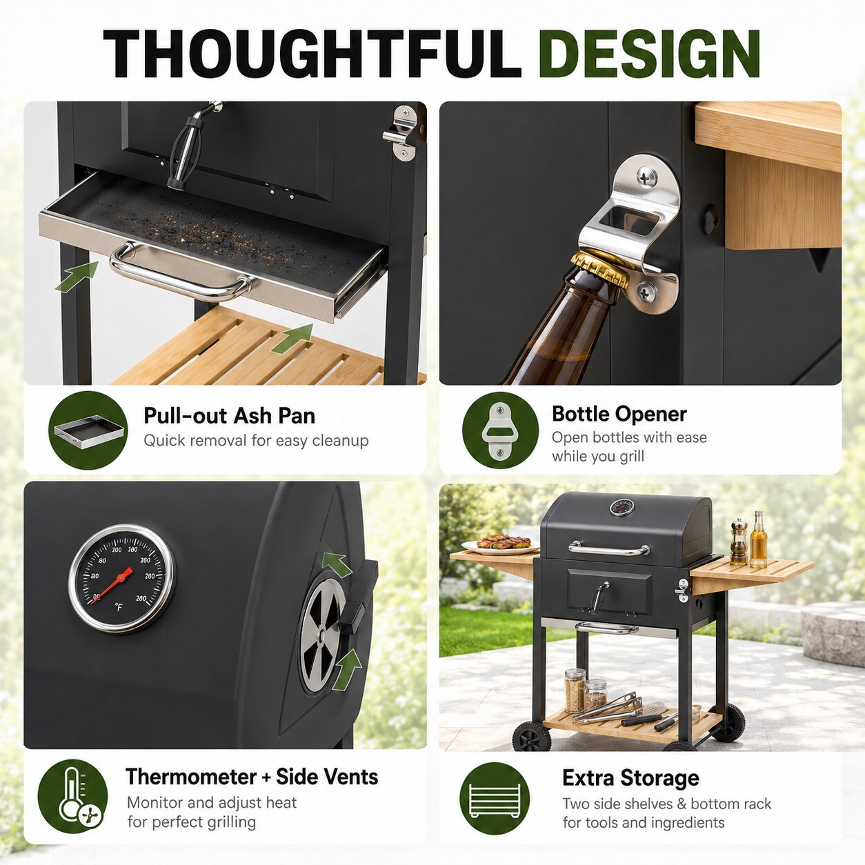 Anysun AS-PEG1M01123-K0 Charcoal-Grills - View #4