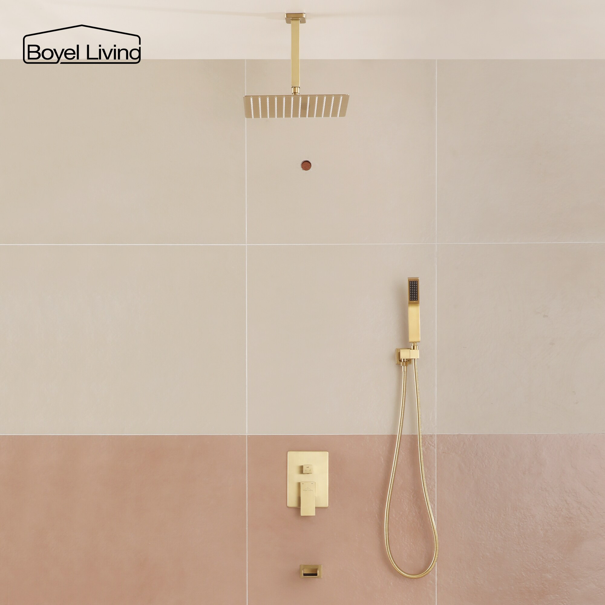 Clihome MS-A3809-12BG Showerhead-Bar-Panels - View #2