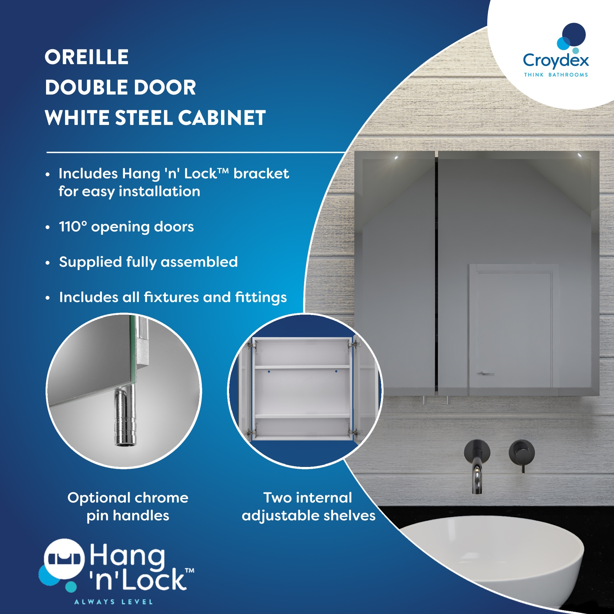 Croydex WC960022US Bathroom-Medicine-Cabinets - View #11