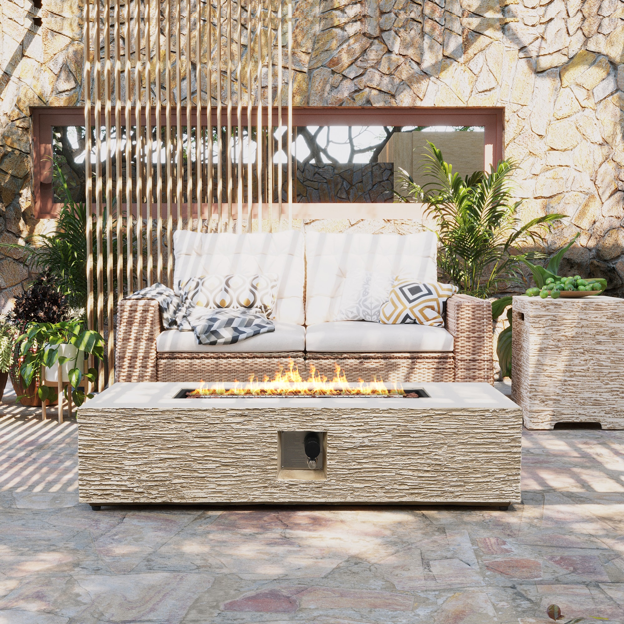 Patio Watcher LS-56MBE-HW-W Outdoor-Gas-Firepits - View #4