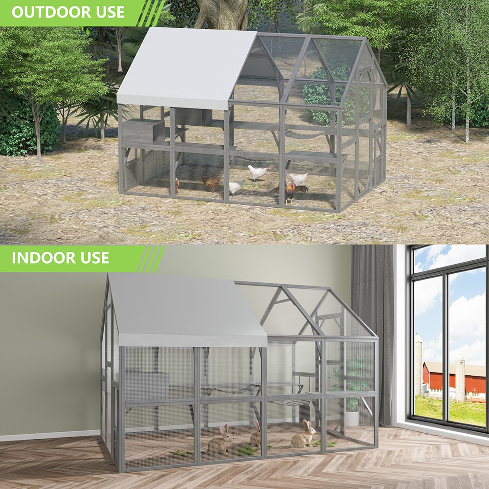 Homsee C-KF150158-05-AB Chicken-Coops-Rabbit-Hutches - View #19