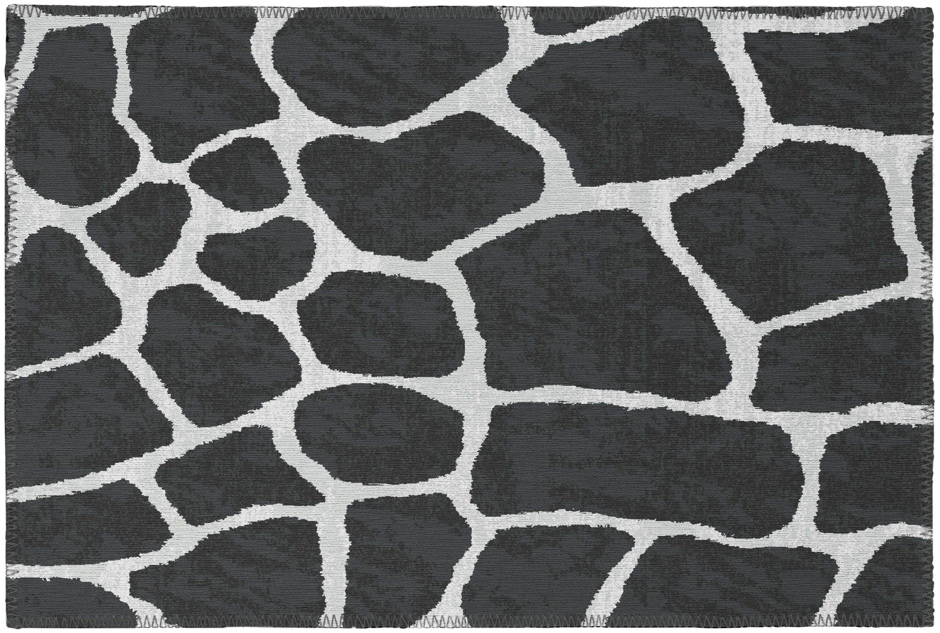 Addison Rugs ASF34SH20X30 Safari 2 x 3 (ft) Chenille Shadow Rectangular Indoor/Outdoor Animal print Bohemian/Eclectic Machine washable Throw rug