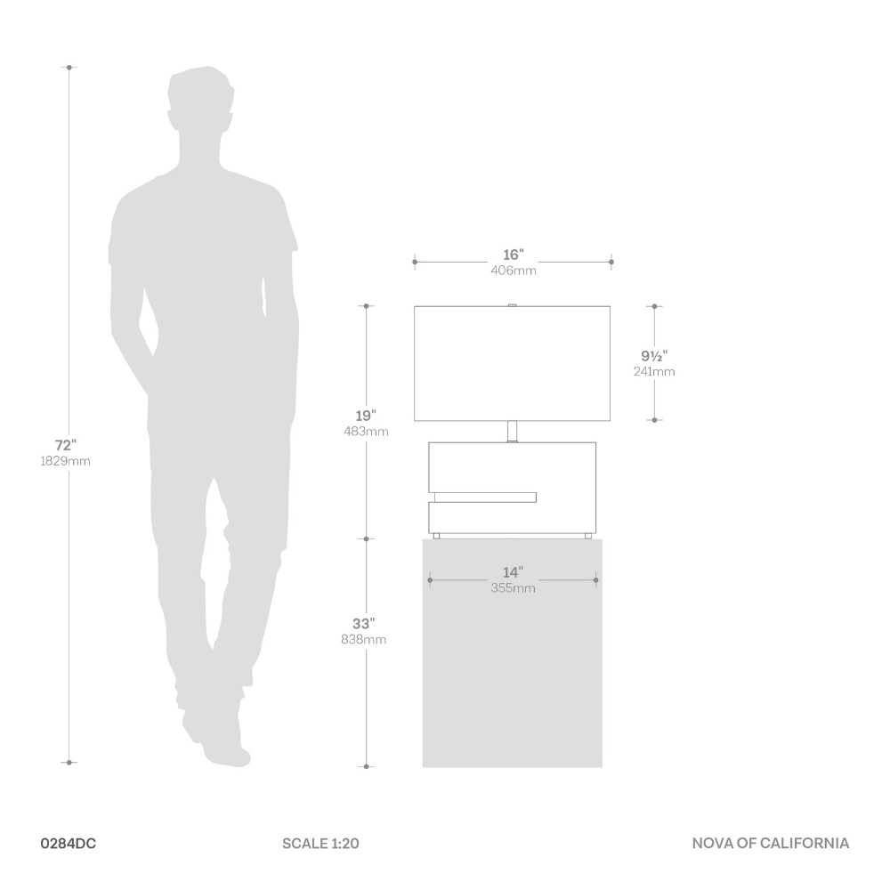 NOVA of California 130284BG Table-Lamps - View #6