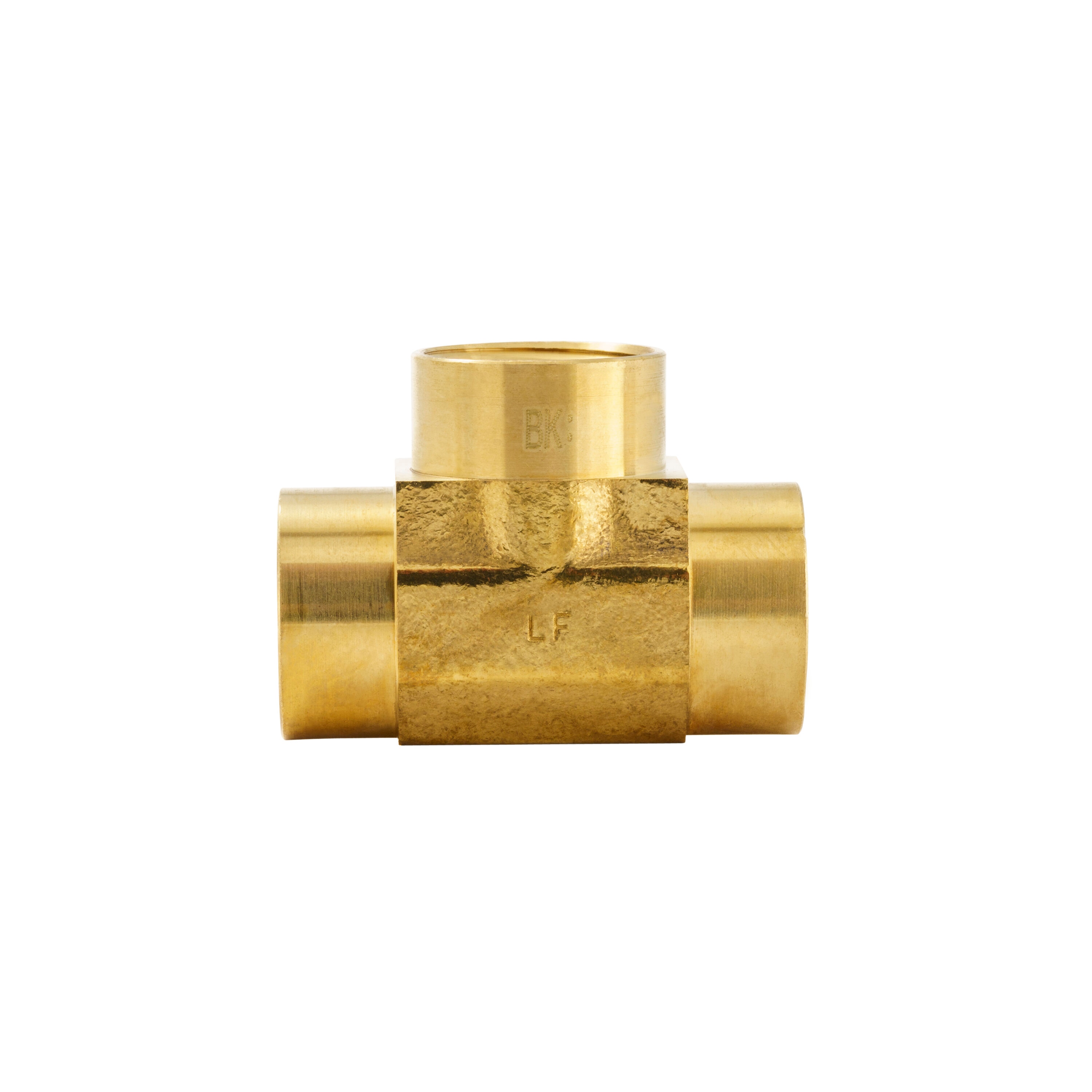 Proline Series 1/2-in x 1/2-in Threaded Tee Fitting in the Brass