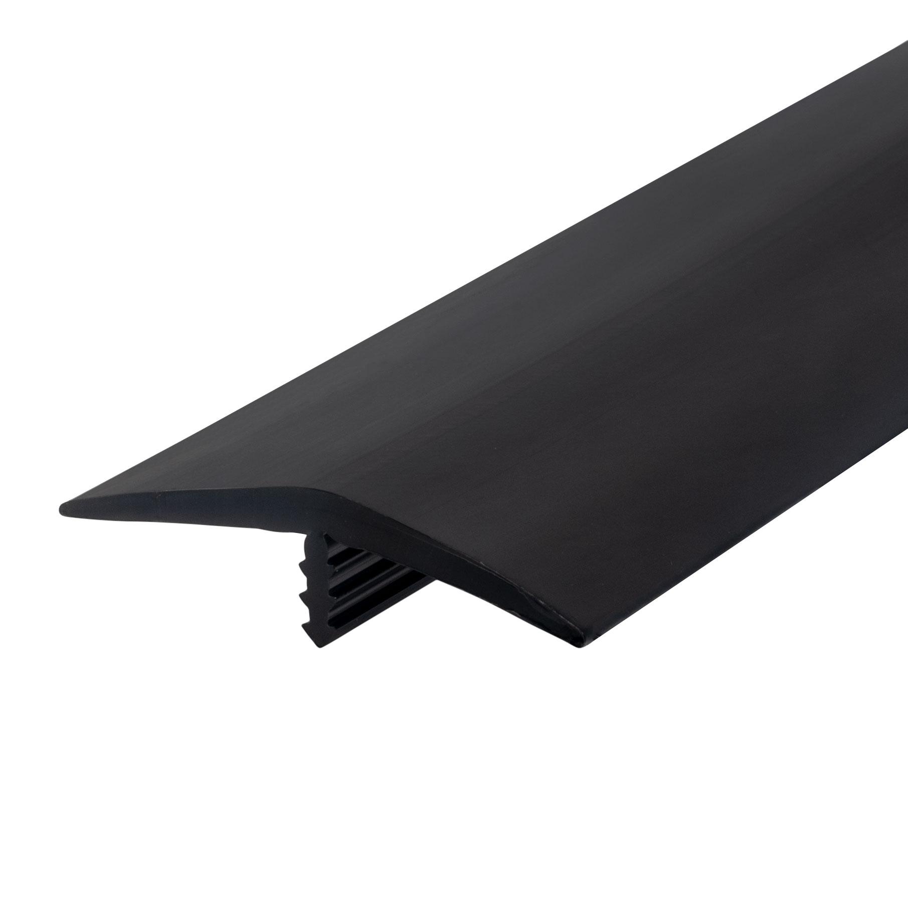 Outwater 3P1.27.00013 T-molding 2-in Black Flexible Polyethylene Center Barb Tee Moulding 150-ft Coil
