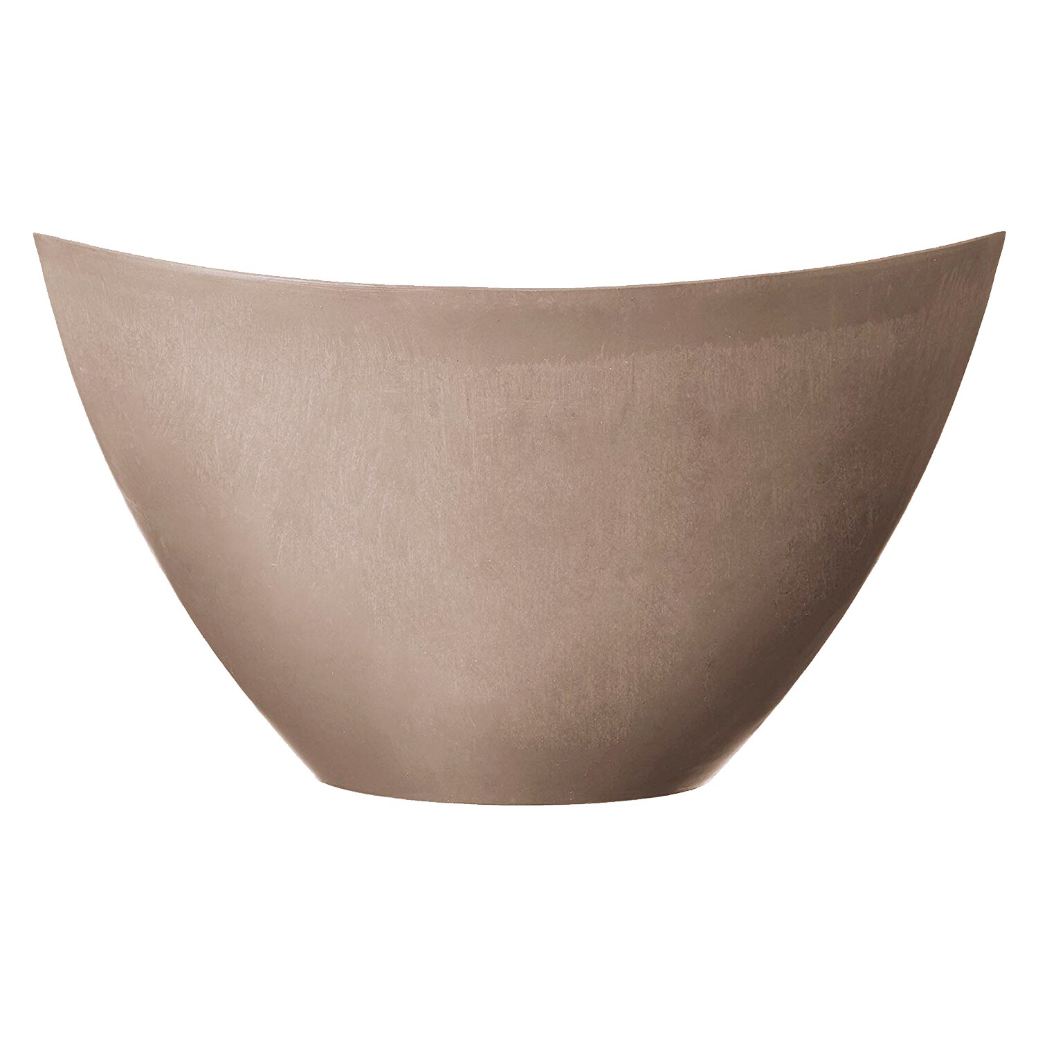 Swoop Medium 16x12x9 Taupe PSW Oval Planter