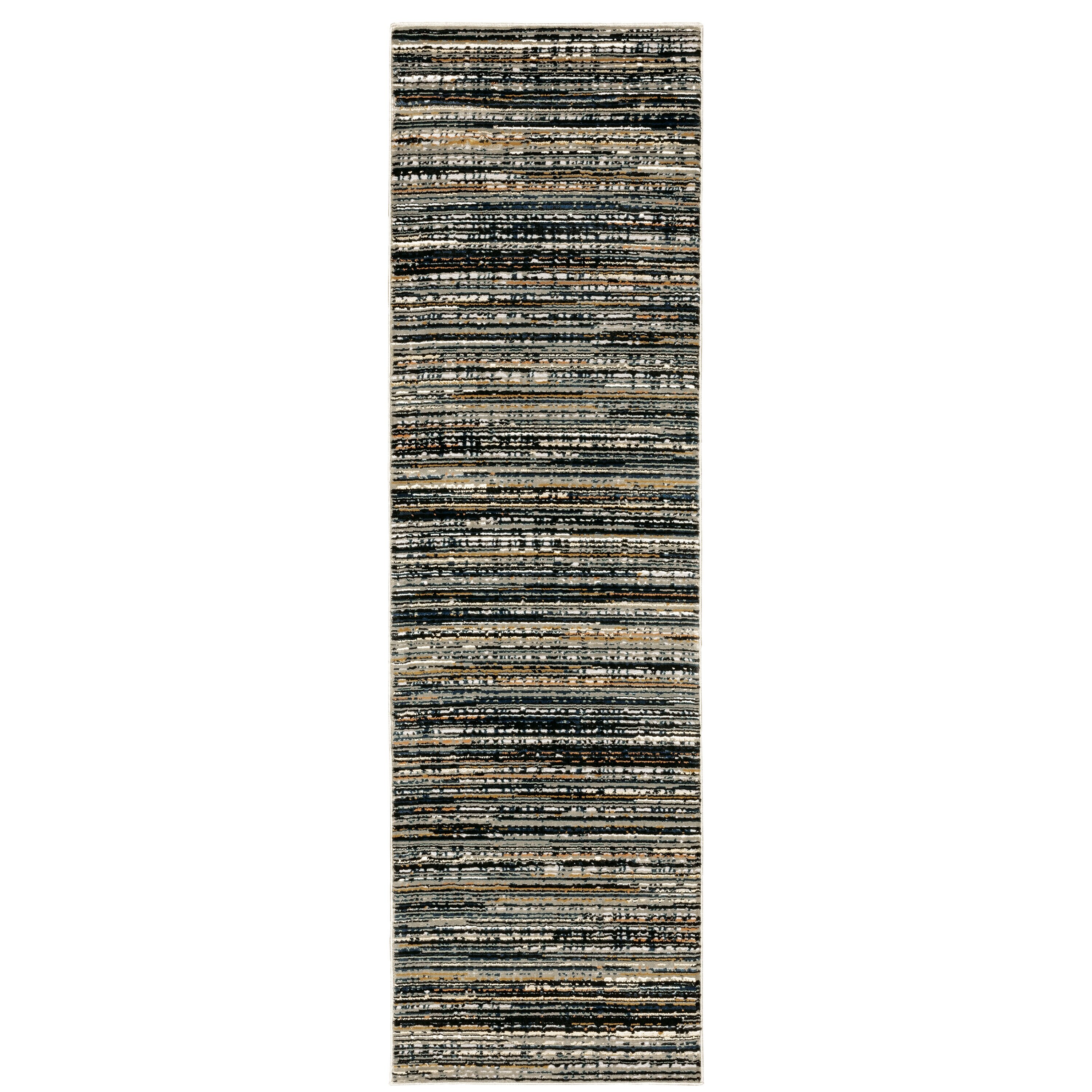 Archer Lane 133BOWE2H3L Jaipur 2 x 8 (ft) Polypropylene Black Rectangular Indoor Abstract Bohemian/Eclectic Runner rug