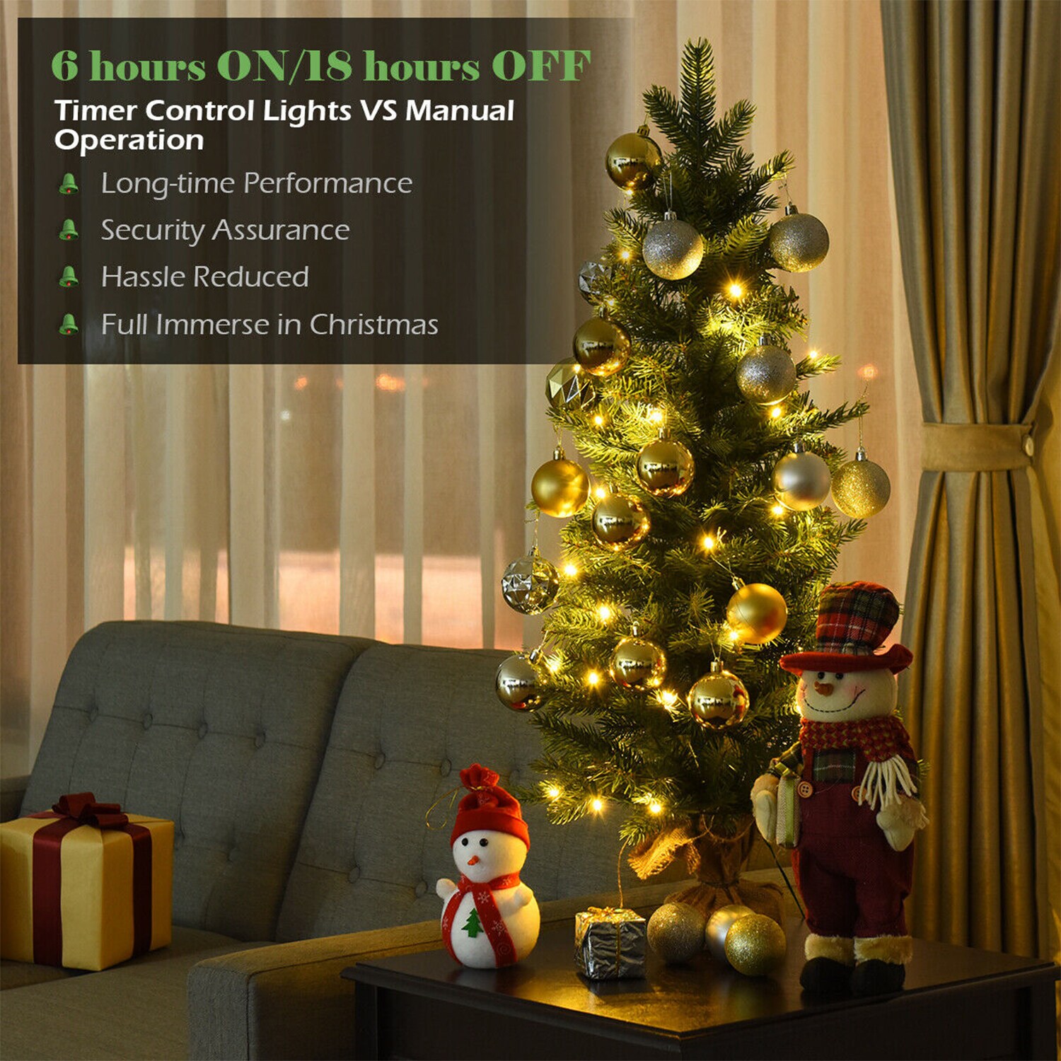 WELLFOR CM-HWY-21217 Artificial-Christmas-Trees - View #4