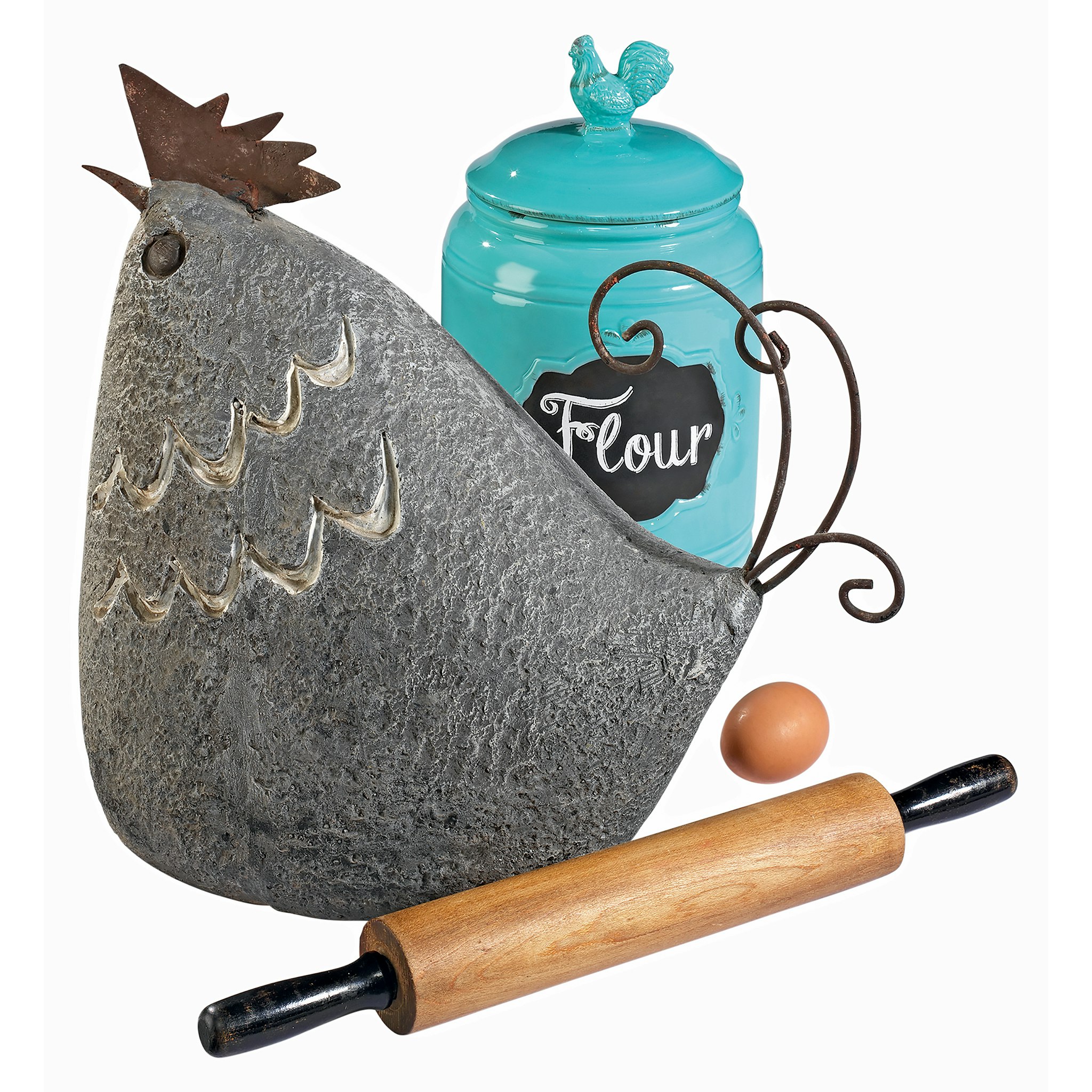 Design Toscano FU83214 13-in H x 14-in W Gray Animal Garden Statue