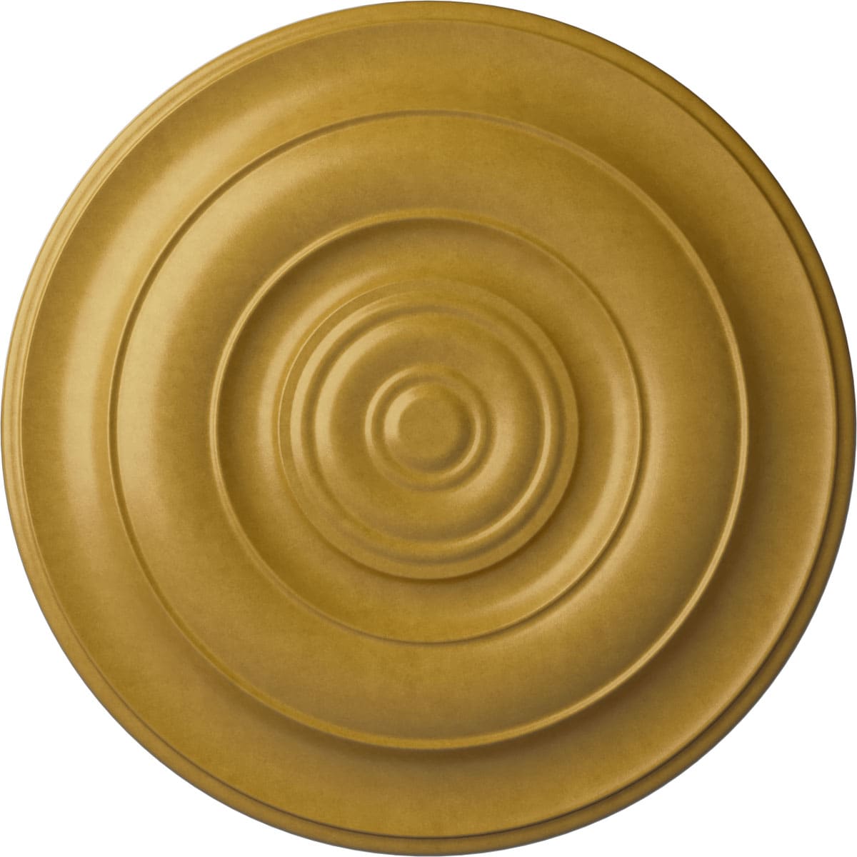 Ekena Millwork CM18NIIGS Niobe 18-in W x 18-in L Painted Iridescent Gold Polyurethane Whole Ceiling Medallion