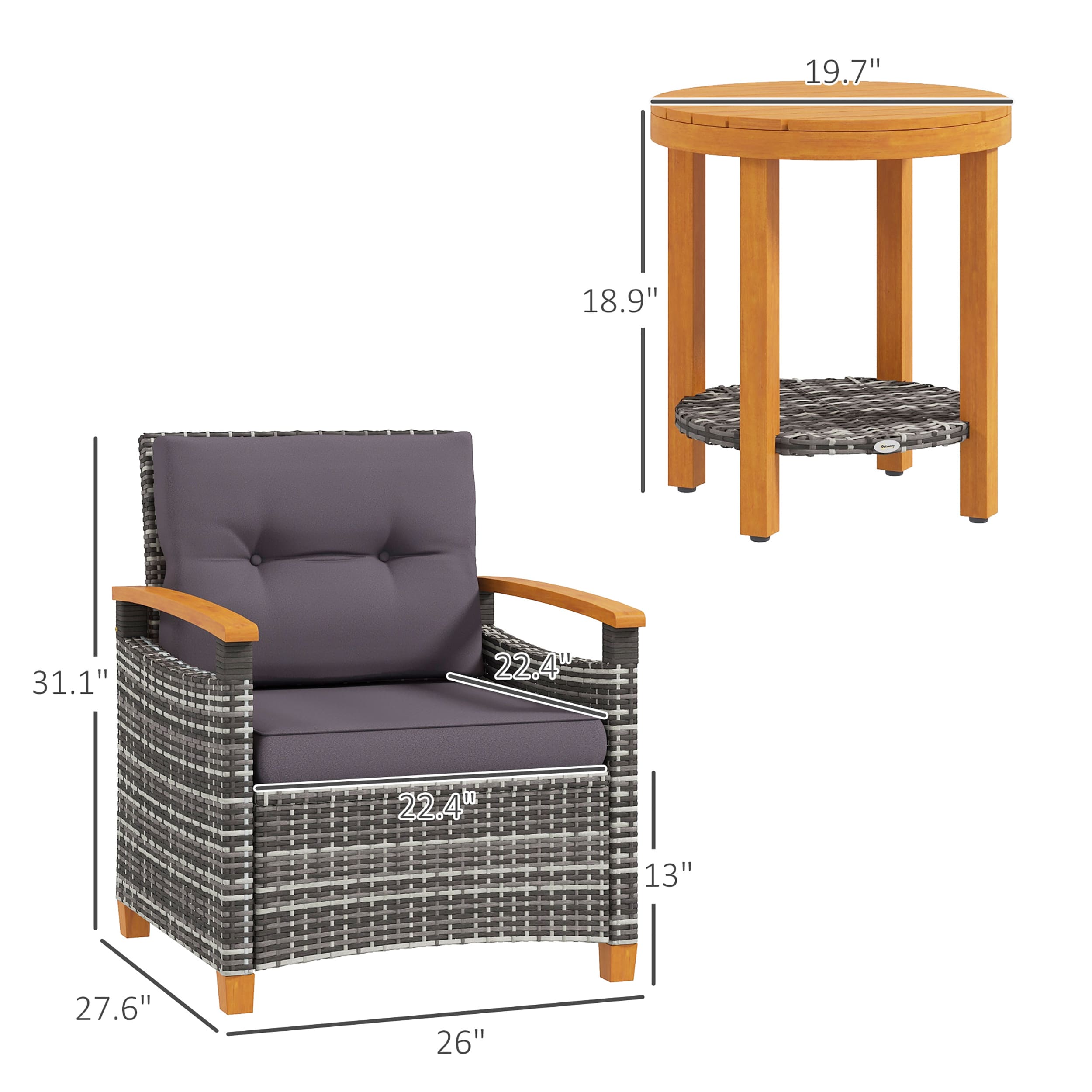 Moda Furnishings MDW2225P217672 Patio-Conversation-Sets - View #9