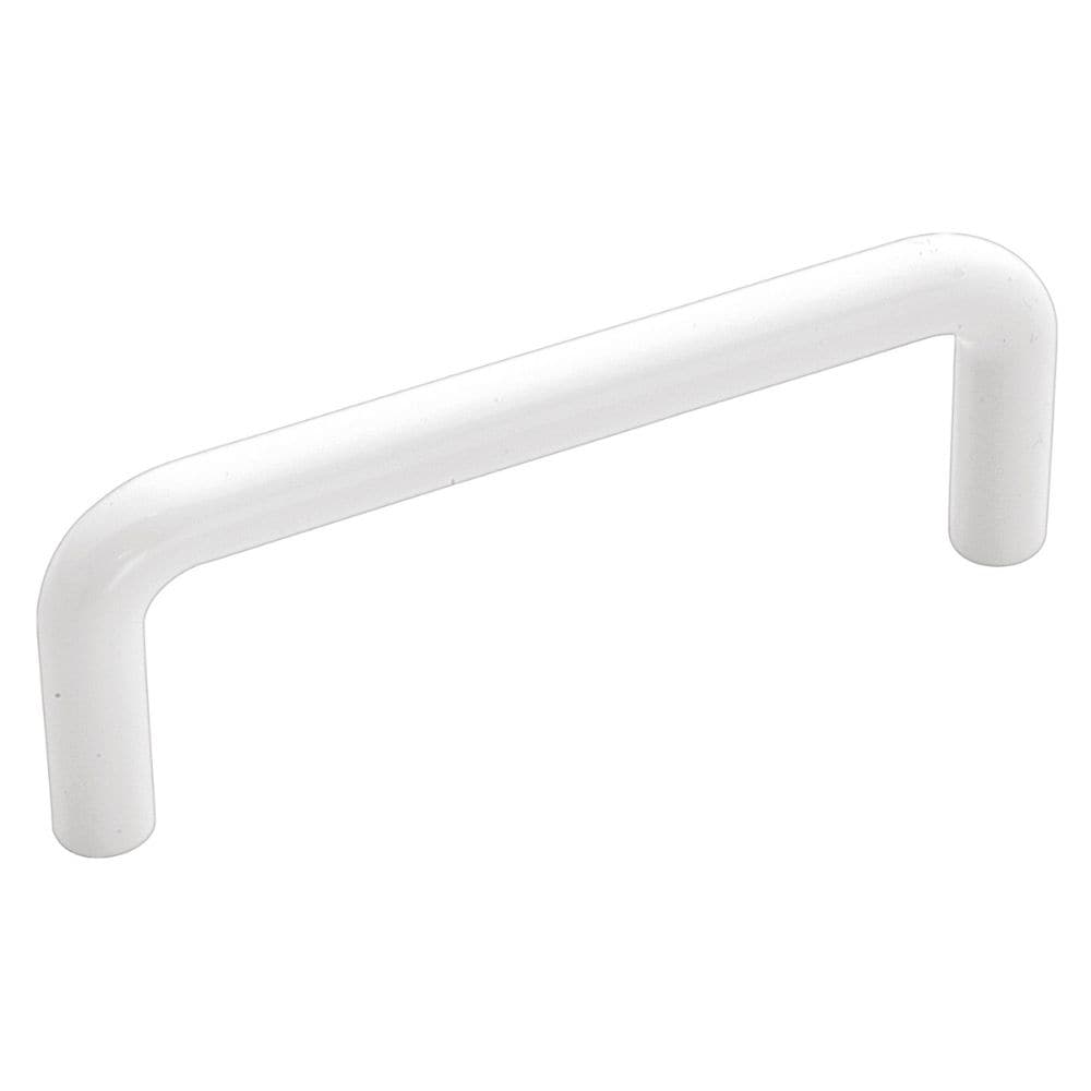 Hickory Hardware PW353-24-25B Wire Pulls 3-in , 76mm Center to Center White Rectangular Handle 25 -Pack
