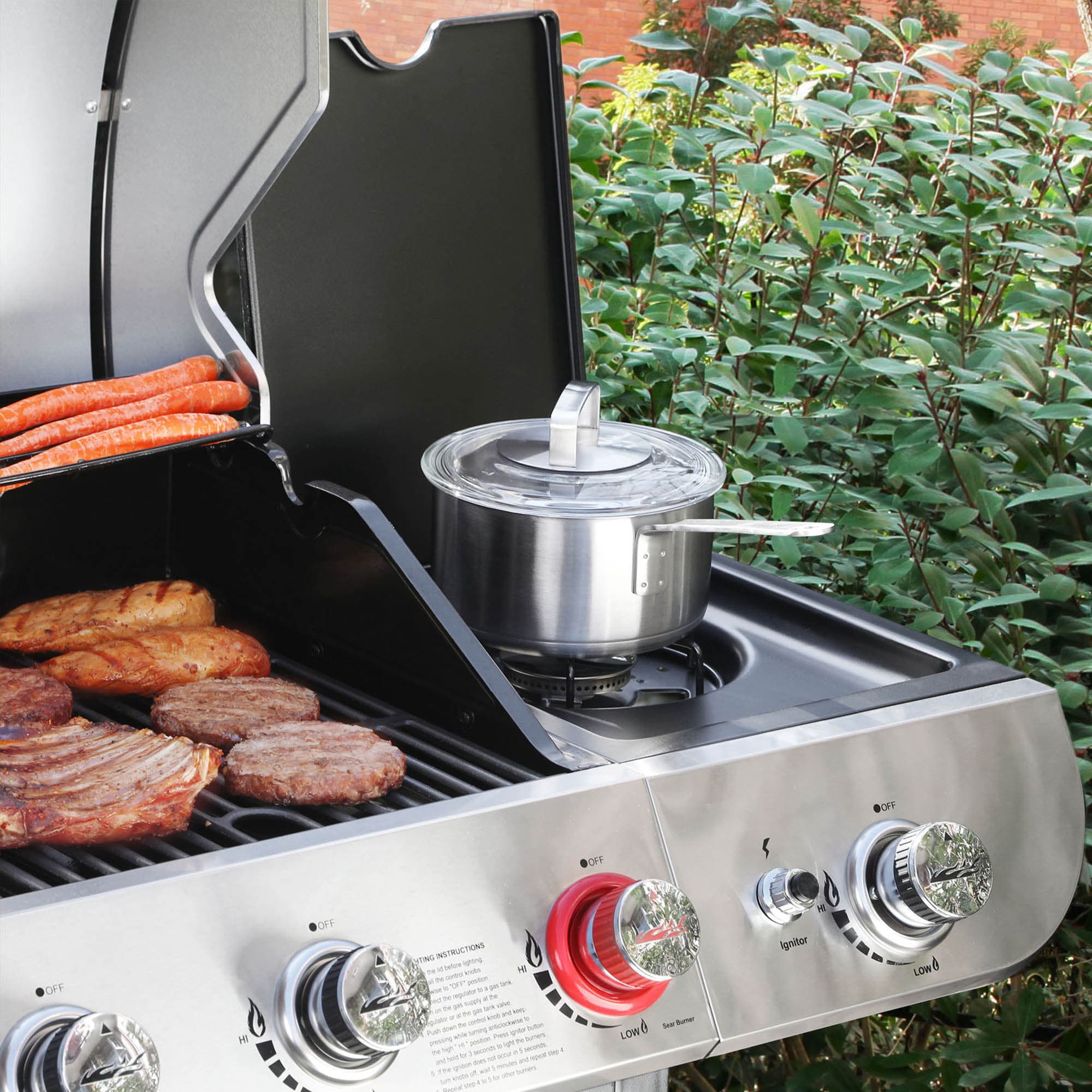 Saturn GAS Stove with Portable Grill Pan Set