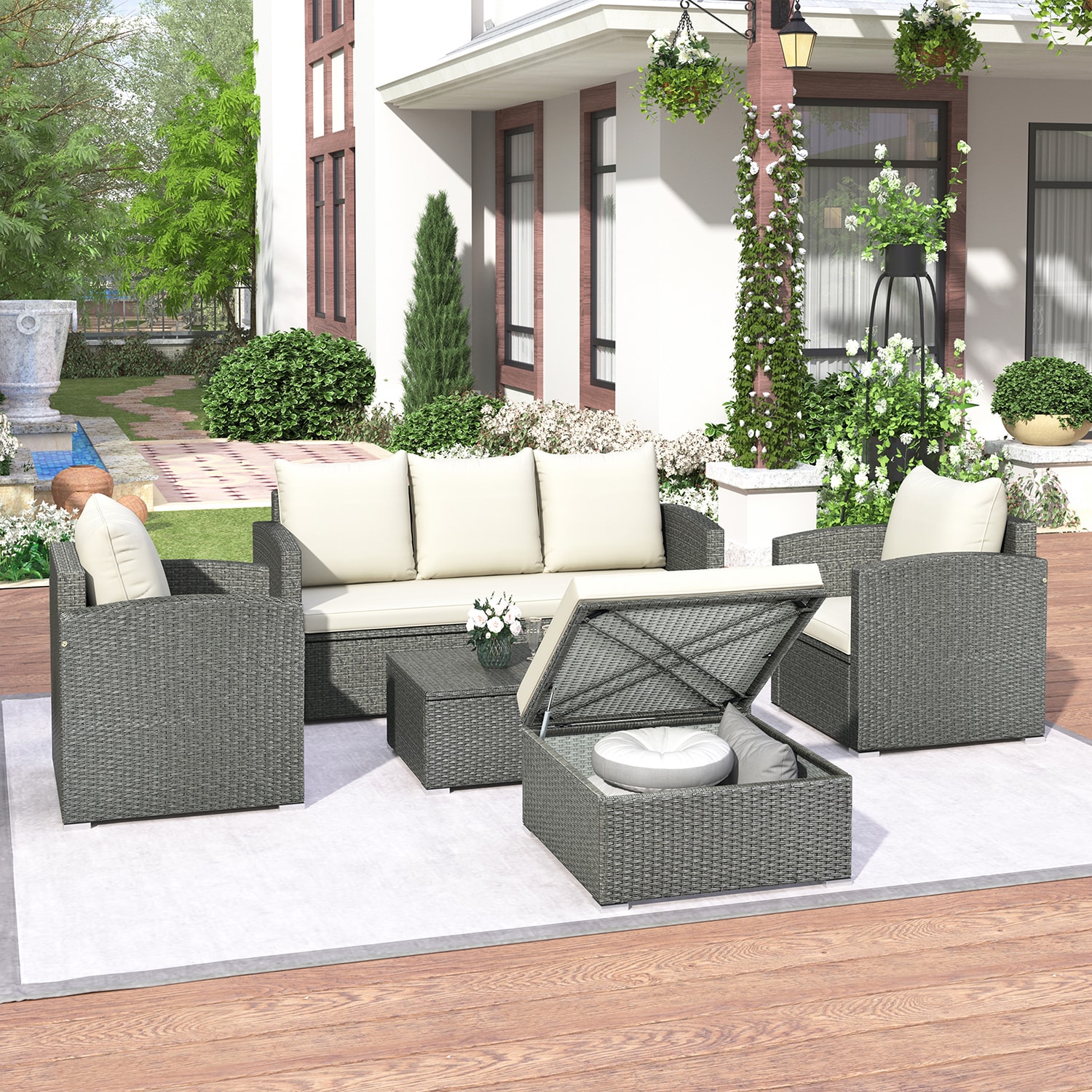 SINOFURN SYA010246BG Patio-Conversation-Sets - View #9