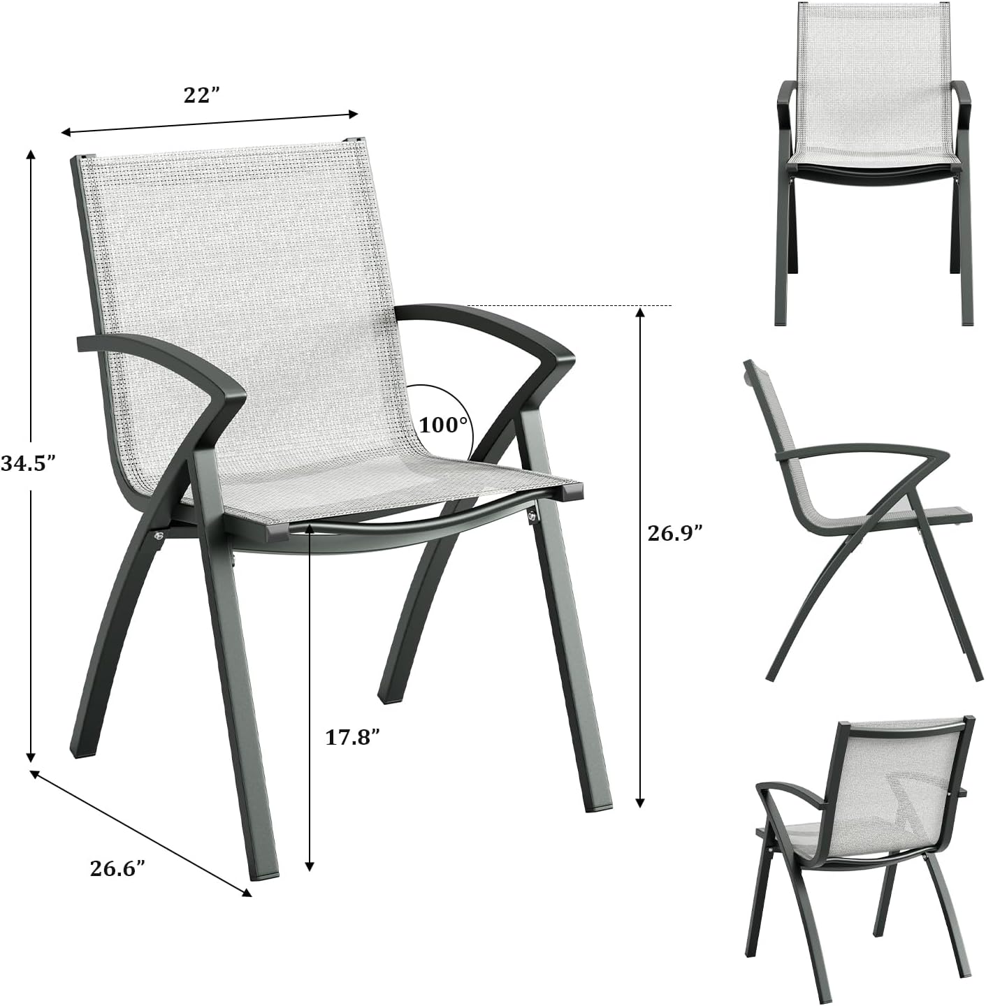 GarveeLife 89A7-B9NM02598 Patio-Chairs - View #2