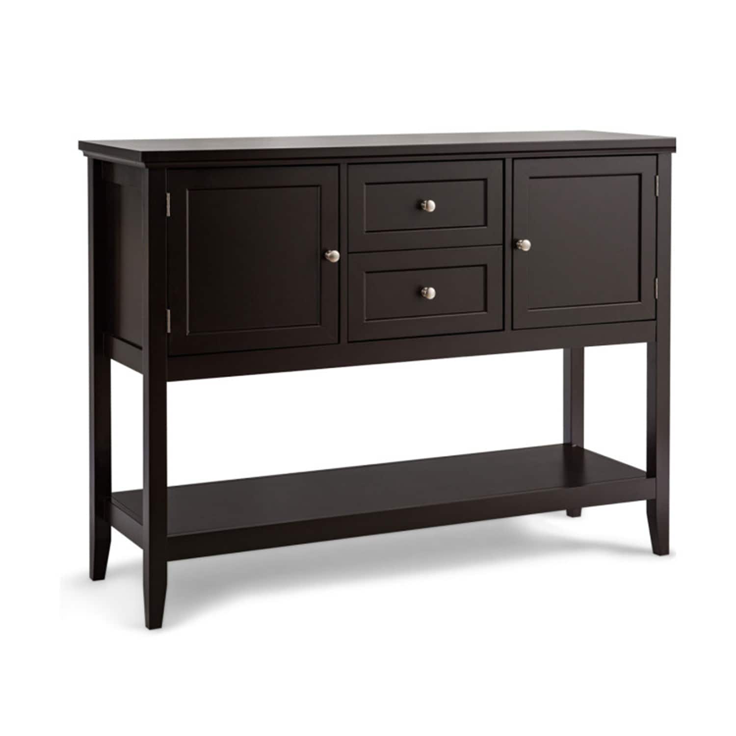 Mondawe MO-JV10868CF Modern Wood Coffee Rubberwood 14-in W x 32-in H Console table with Drawers