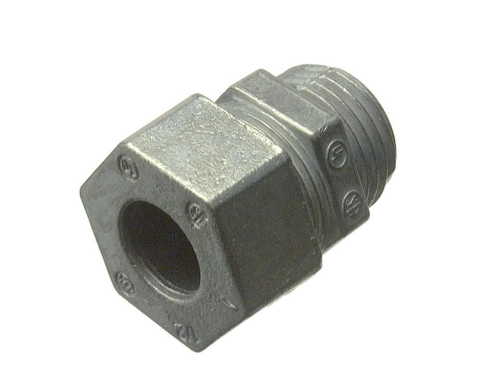 Conduit Fitting, Strain Relief Connector, 1/2-In.