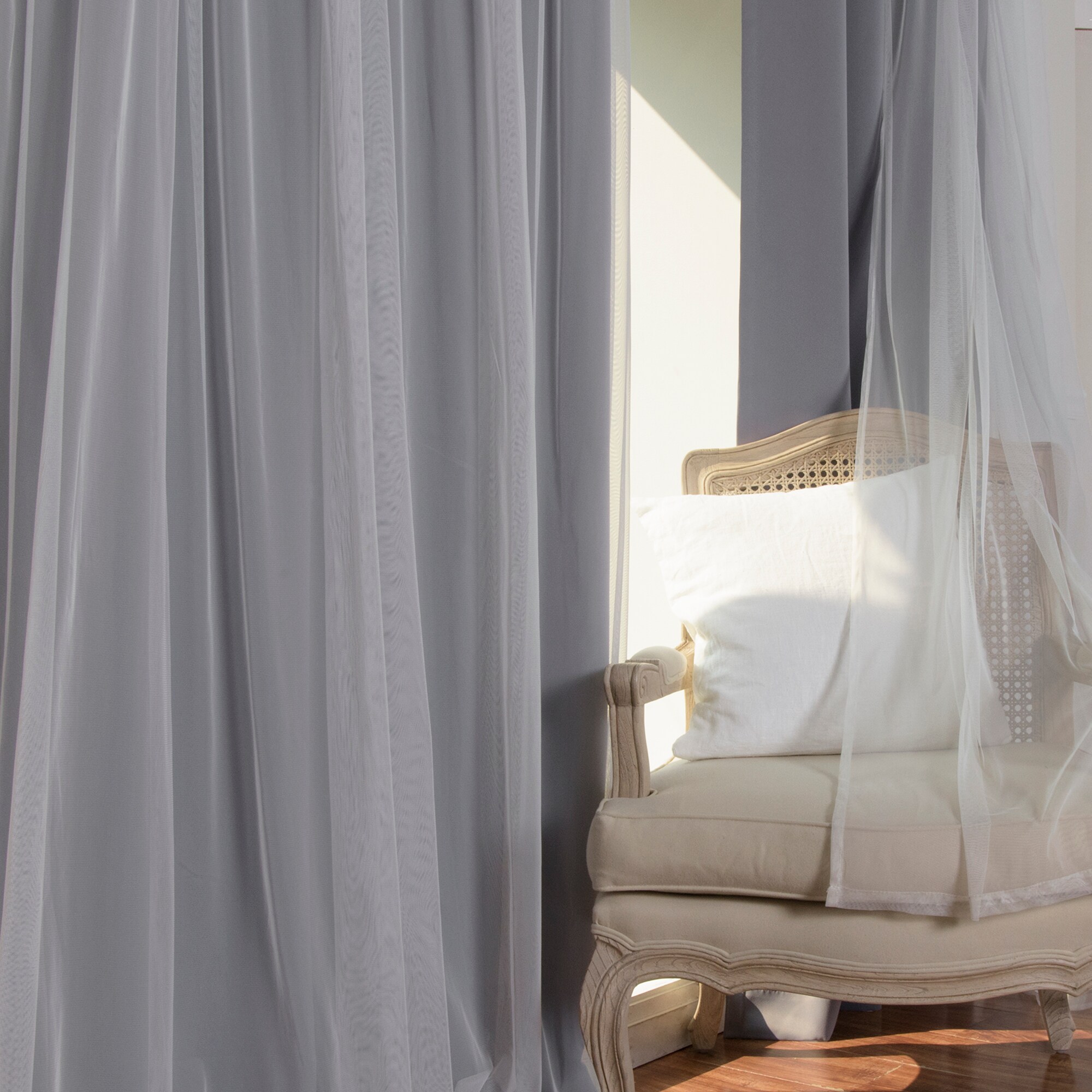 Best Home Fashion GR-MARRYME-96-GREY curtains - View #3