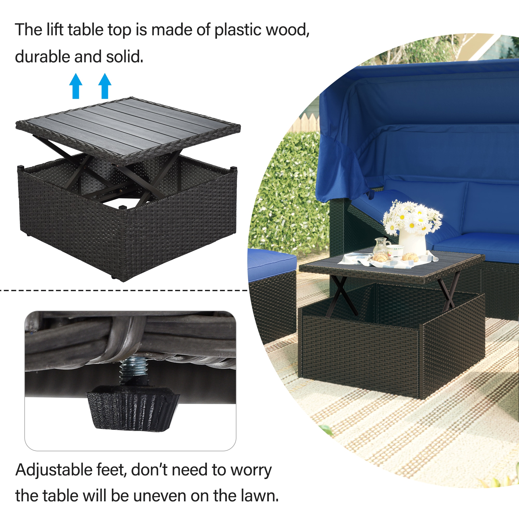 JIMSMAISON BOUSPDB01BL Patio-Sofas-Daybeds - View #11