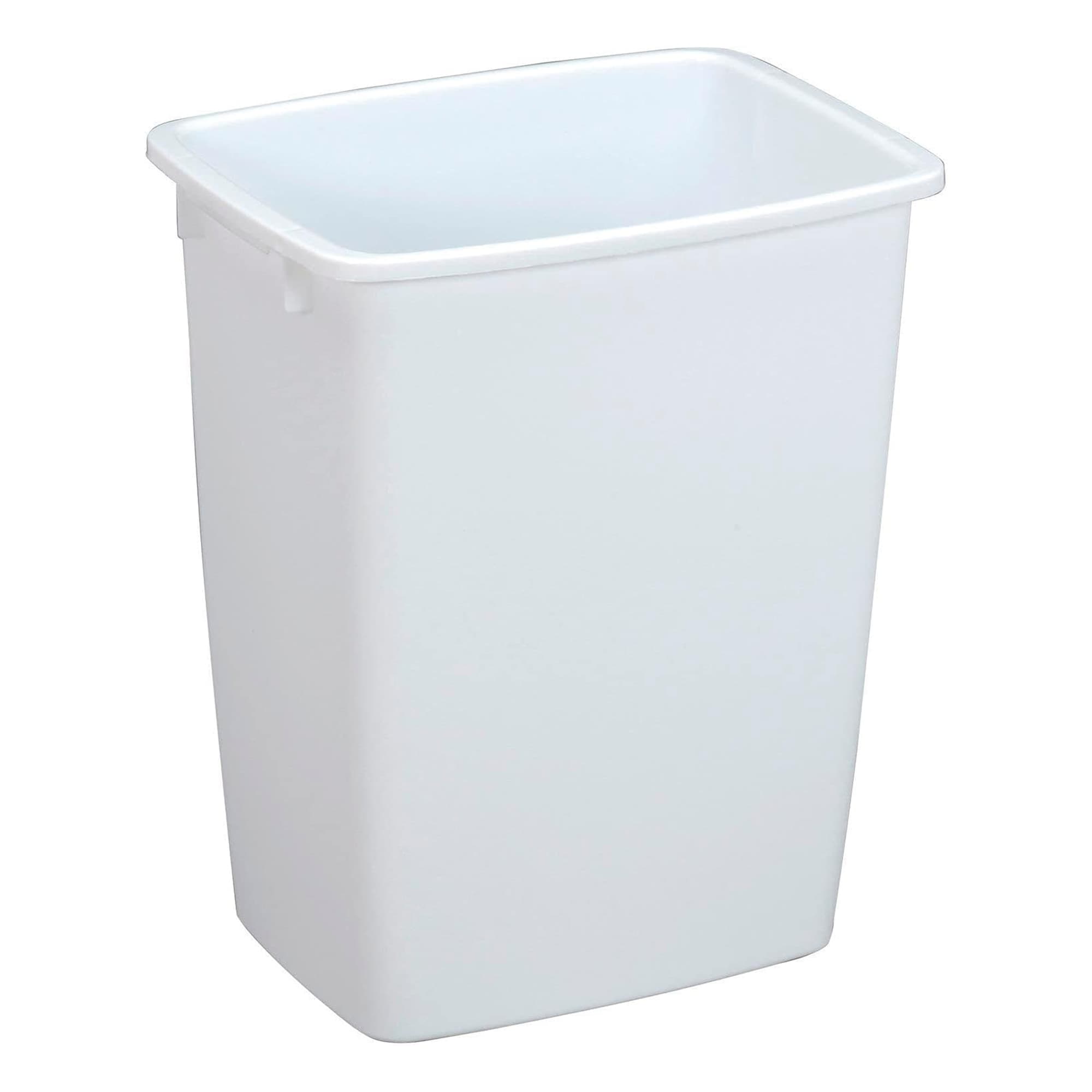 Rubbermaid FG2806TPWHT Open Top 36 Qt Wastebasket Large Plastic Trash Bin Container