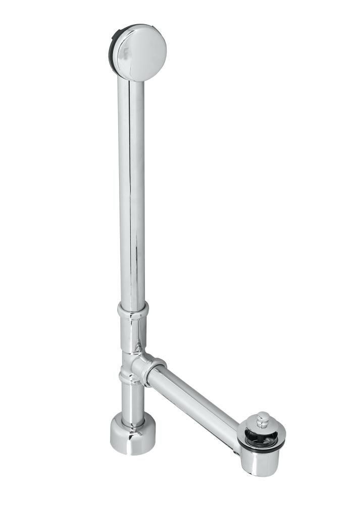 WESTBRASS D3265HK-26 Bath Waste and Overflow 22" All Exposed Pull and Plug In Polished Chrome