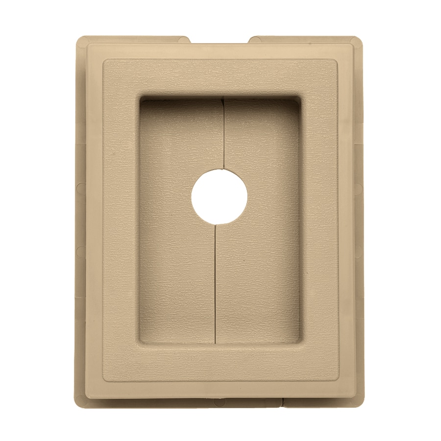 Ply Gem 139924 7.5-in x 1-in Amber Vinyl Universal Mounting Block