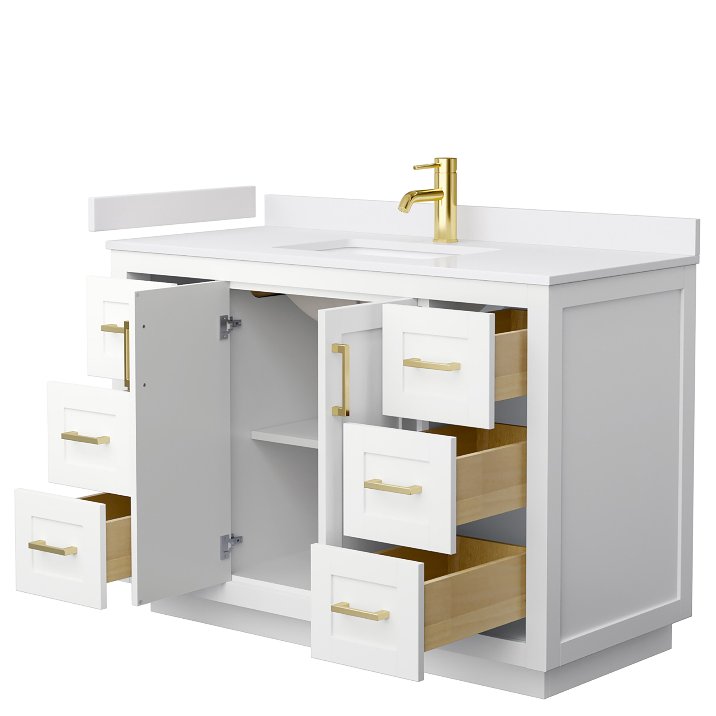 Wyndham Collection WCF292948SWGWCUNSMXX Bath-Vanity-Combo - View #3