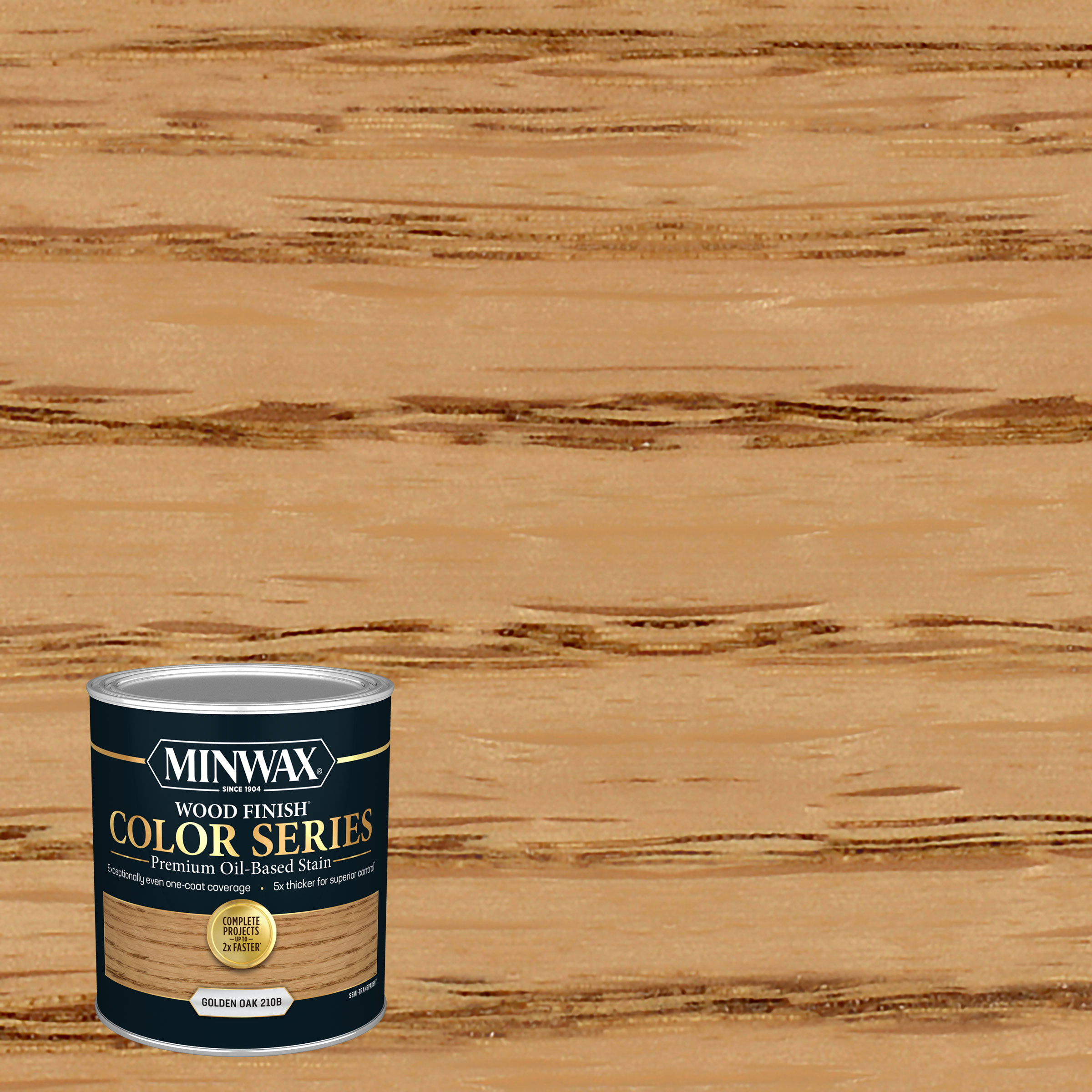 Minwax 800001000 Wood Finish Color Series Oil-based Golden Oak Semi-transparent Interior Stain ( 1-quart )