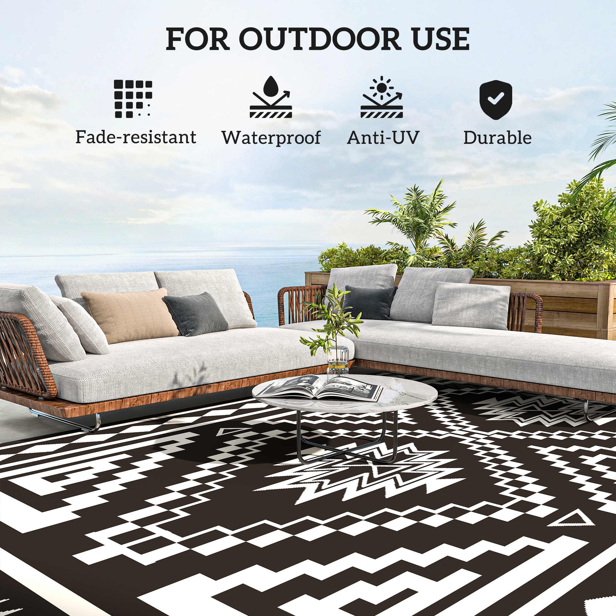 Outsunny 84J-063V00WT rugs - View #6