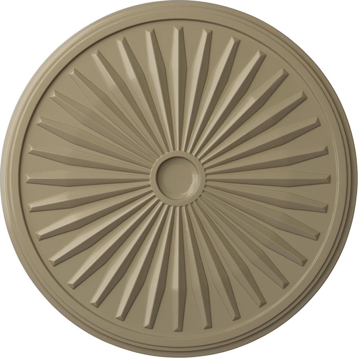Ekena Millwork CM33LEGDF Leandros 33.125-in W x 33.125-in L Painted Gobi Desert Polyurethane Whole Ceiling Medallion
