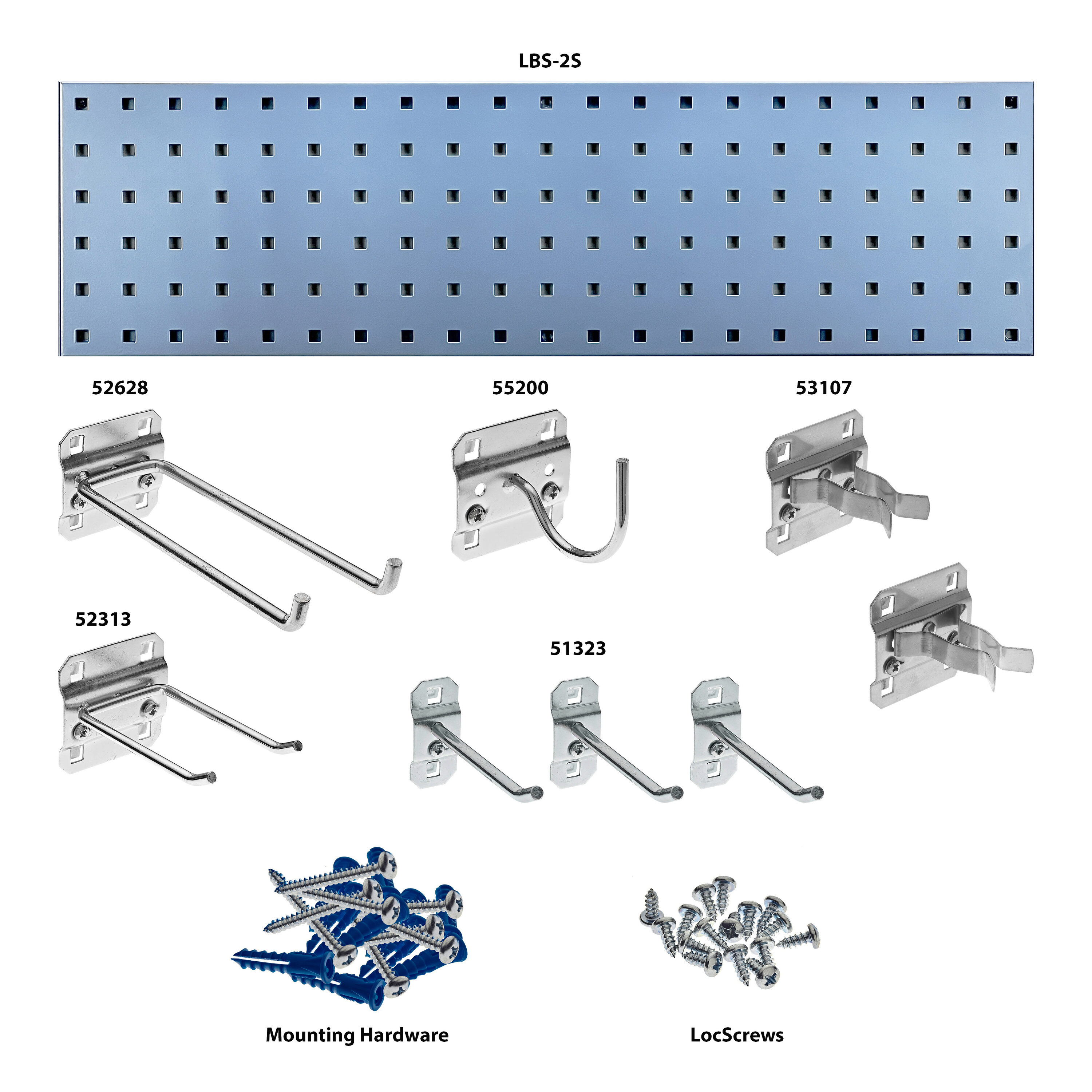 Triton Products LBS31G-SLV Pegboard-Acc - View #2