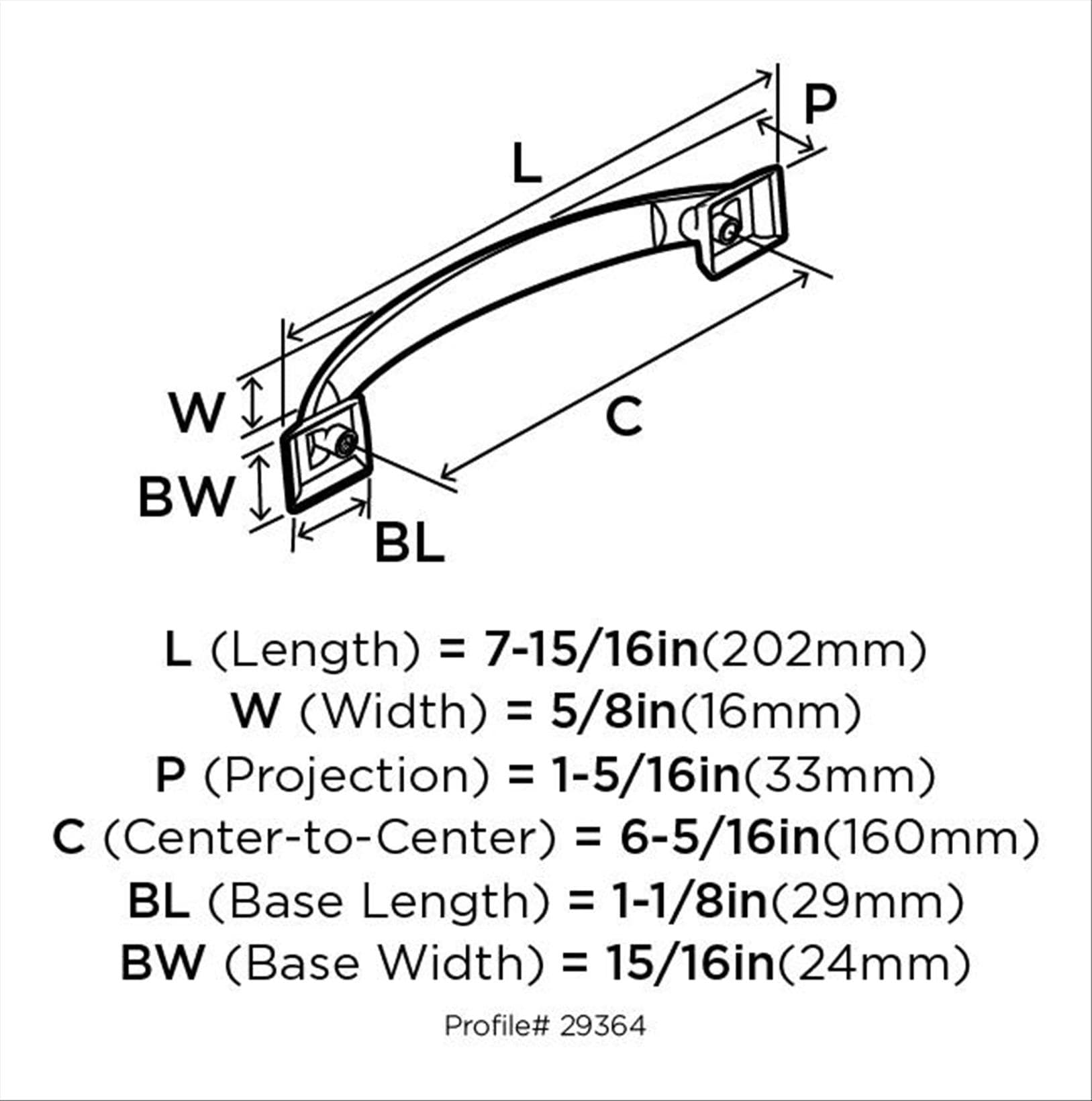 Amerock BP29364G10 Cabinet-Pulls - View #3